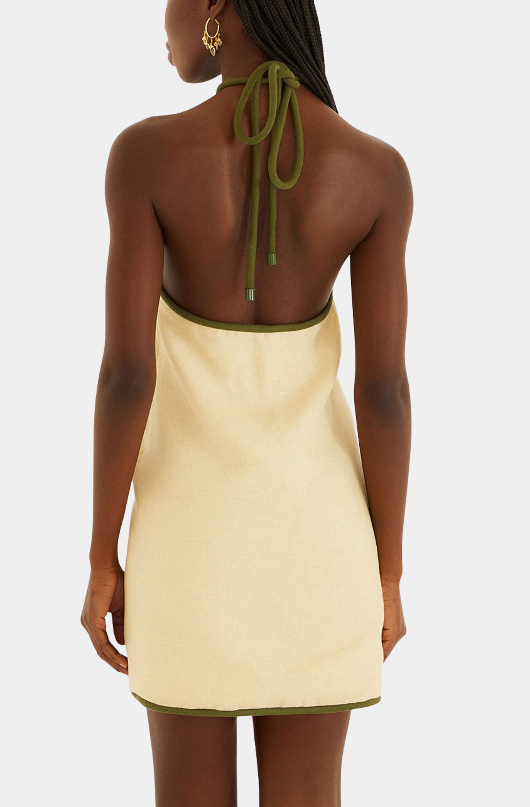 Sand Coconut Sleeveless Mini Dress – HEMLINE French Quarter