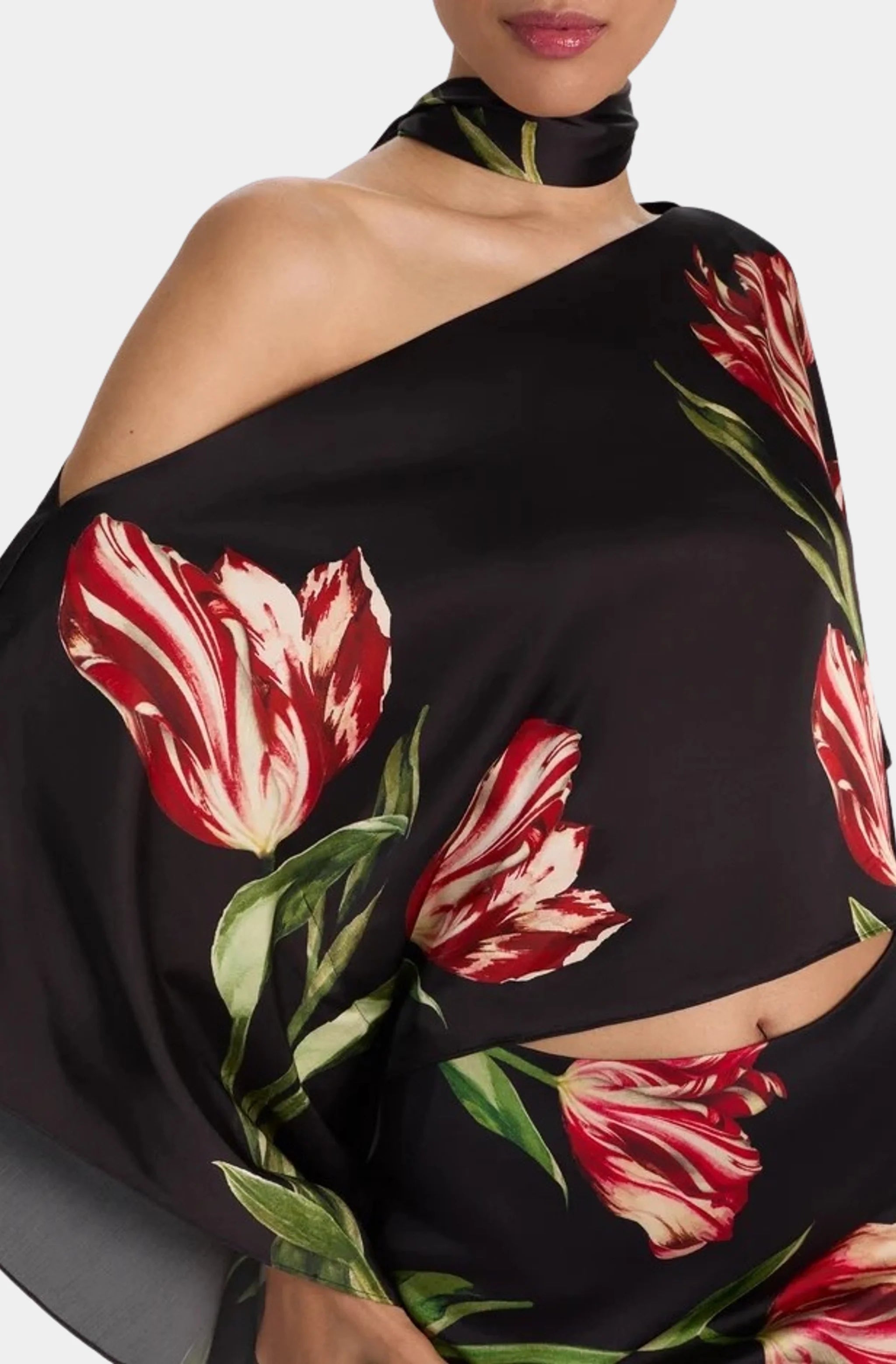 Rita Ots Draped Cropped Top with Scarf – HEMLINE French Quarter