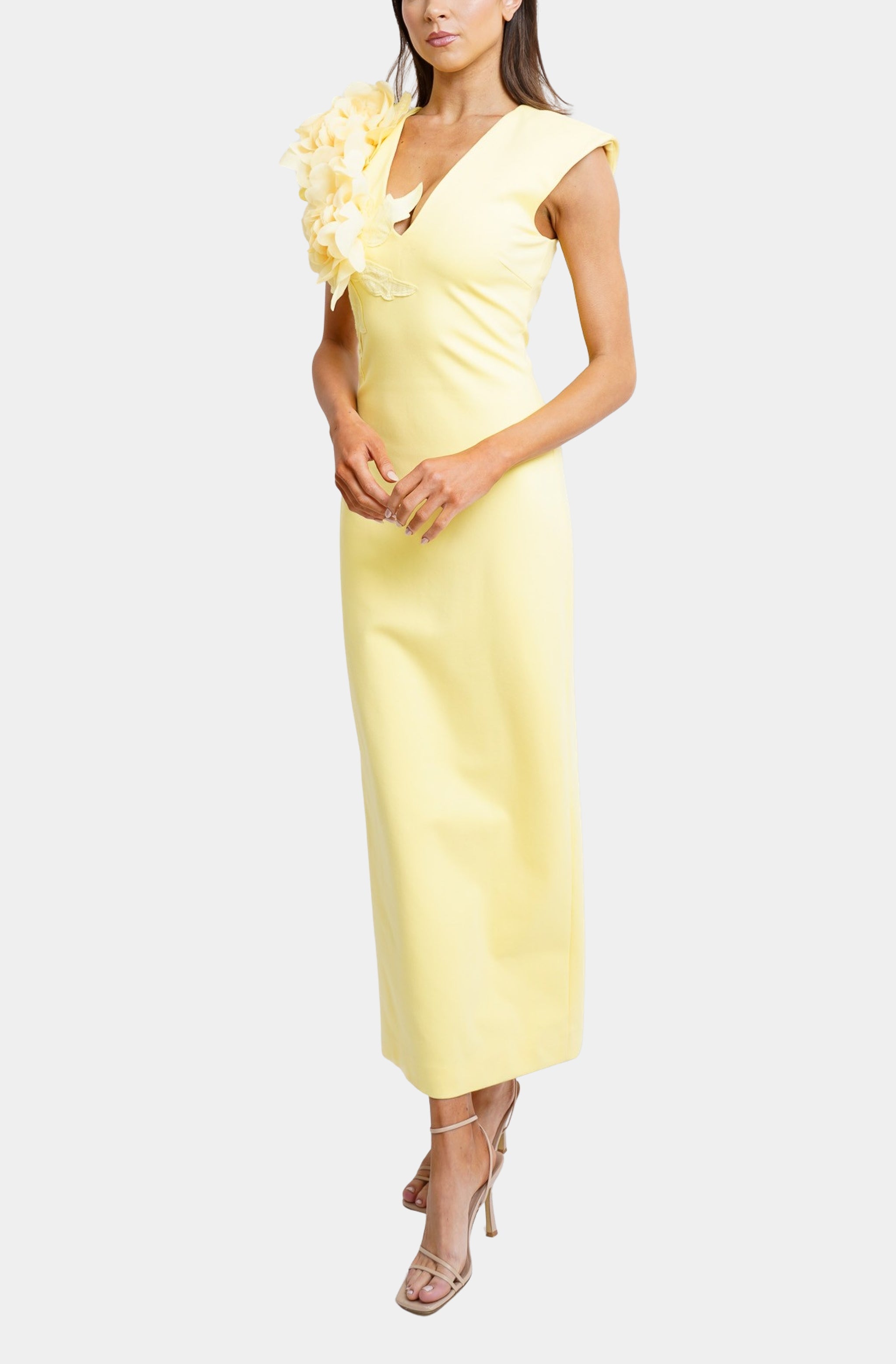 white christmas dresses Hemline Exclusive Zahara V Neck Maxi Dress – HEMLINE French Quarter