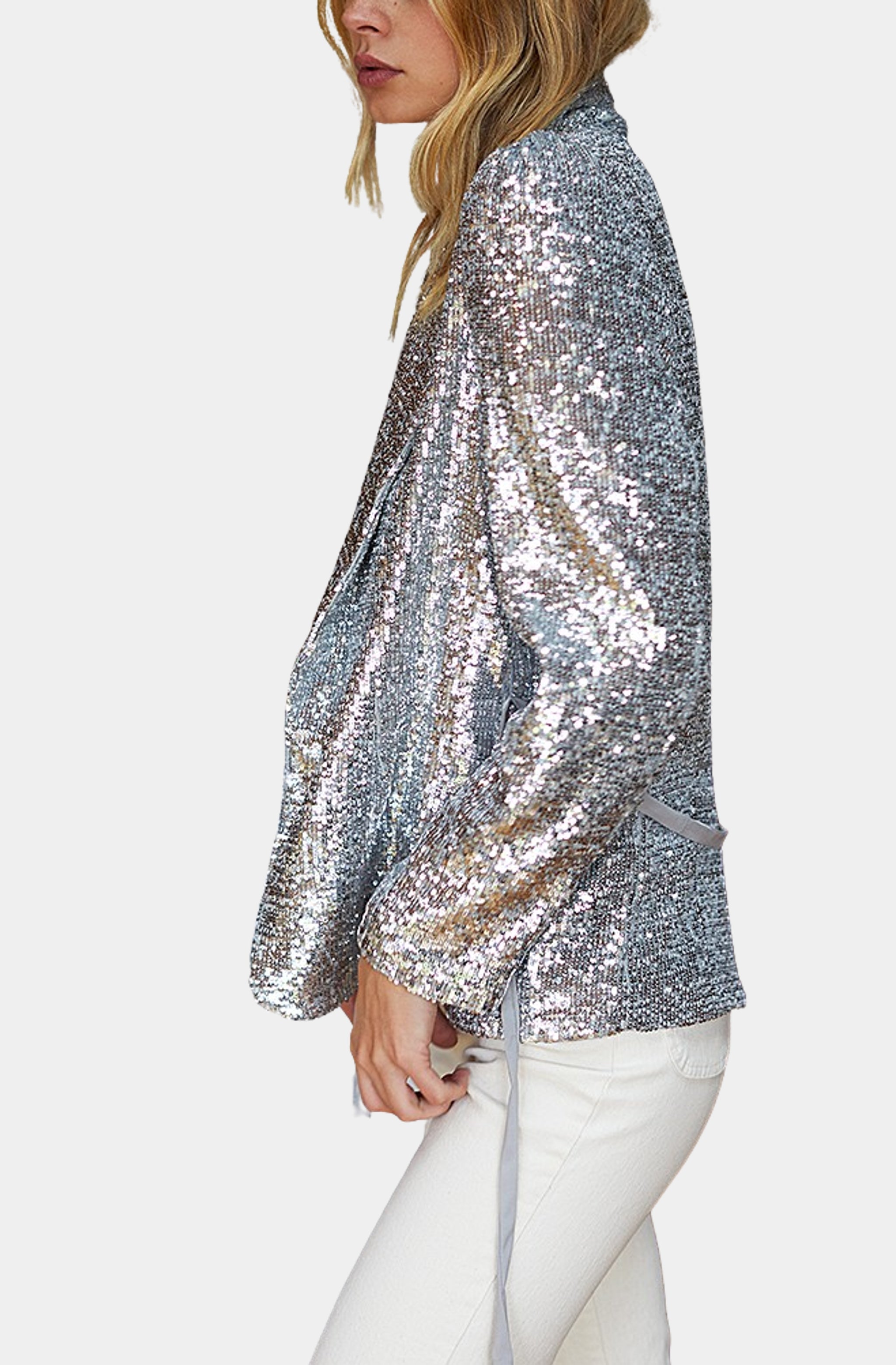 Epine pleats frill jacket グレー Epine pleats frill jacket グレー