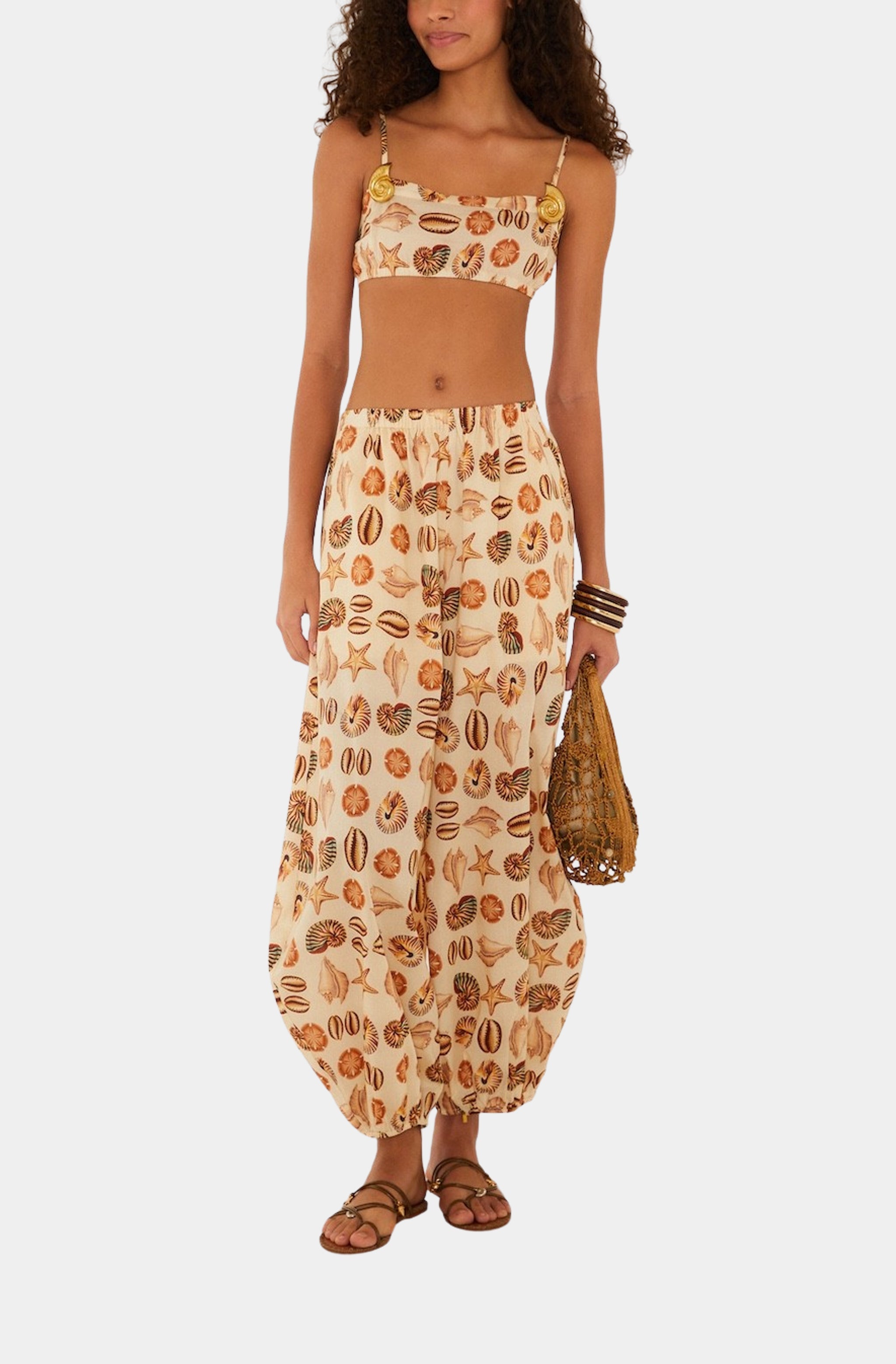 Marine Shells Sand Baloon Top – HEMLINE French Quarter
