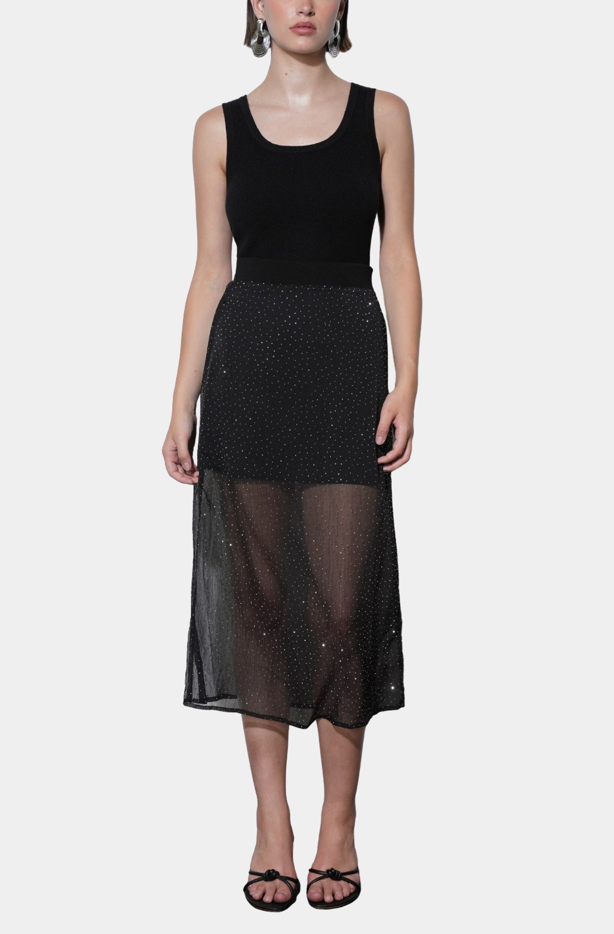 Virgil Sheer Studded Midi Skirt – HEMLINE French Quarter