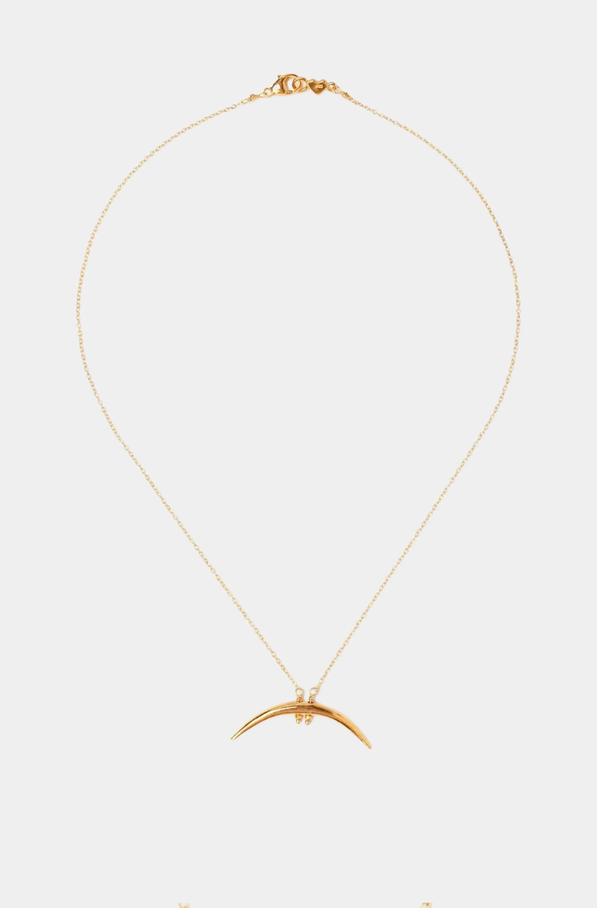 Yellow Gold Horn Necklace HEMLINE French Quarter