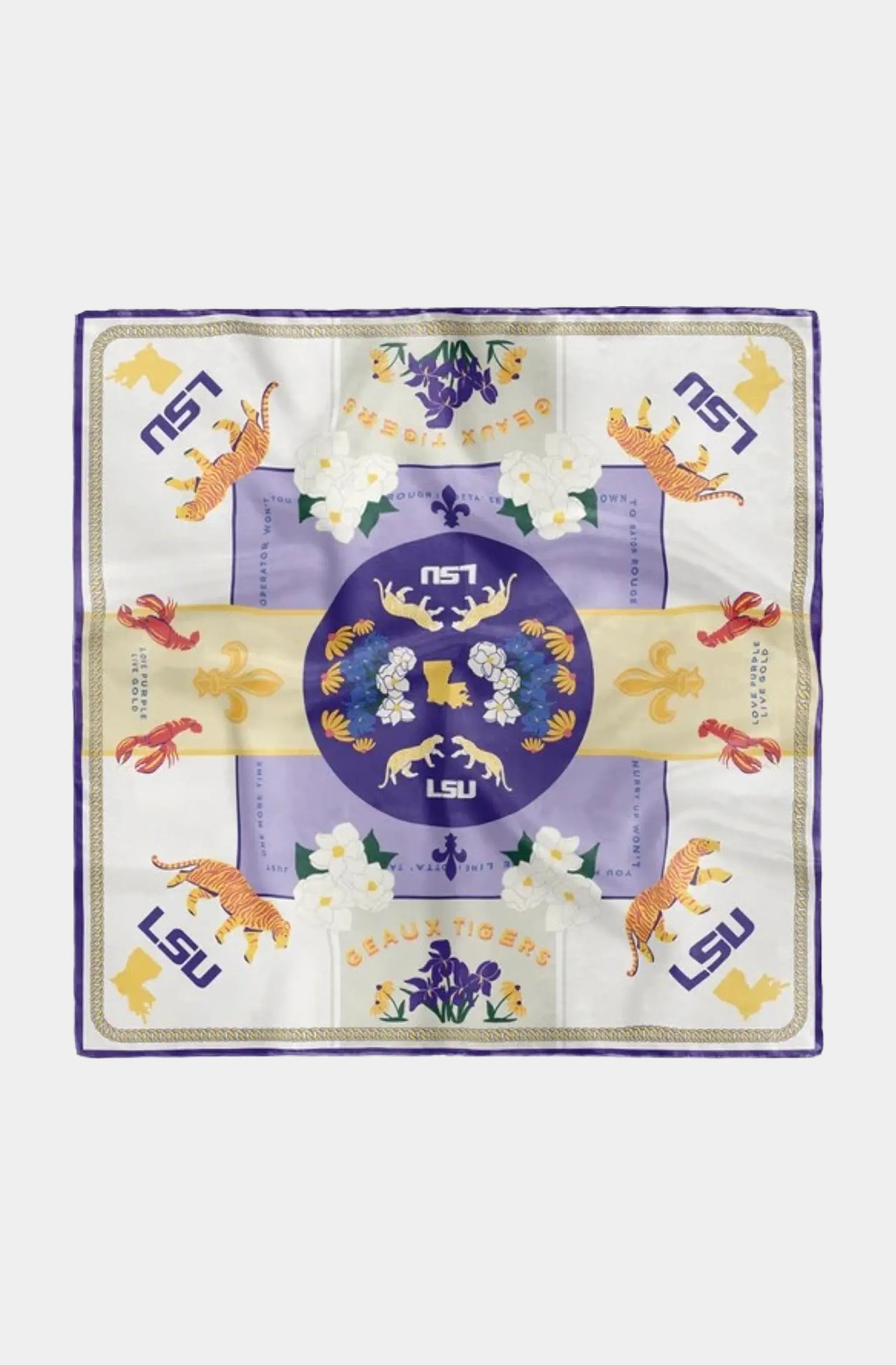 LSU Tigers Saturday Scarf – HEMLINE French Quarter