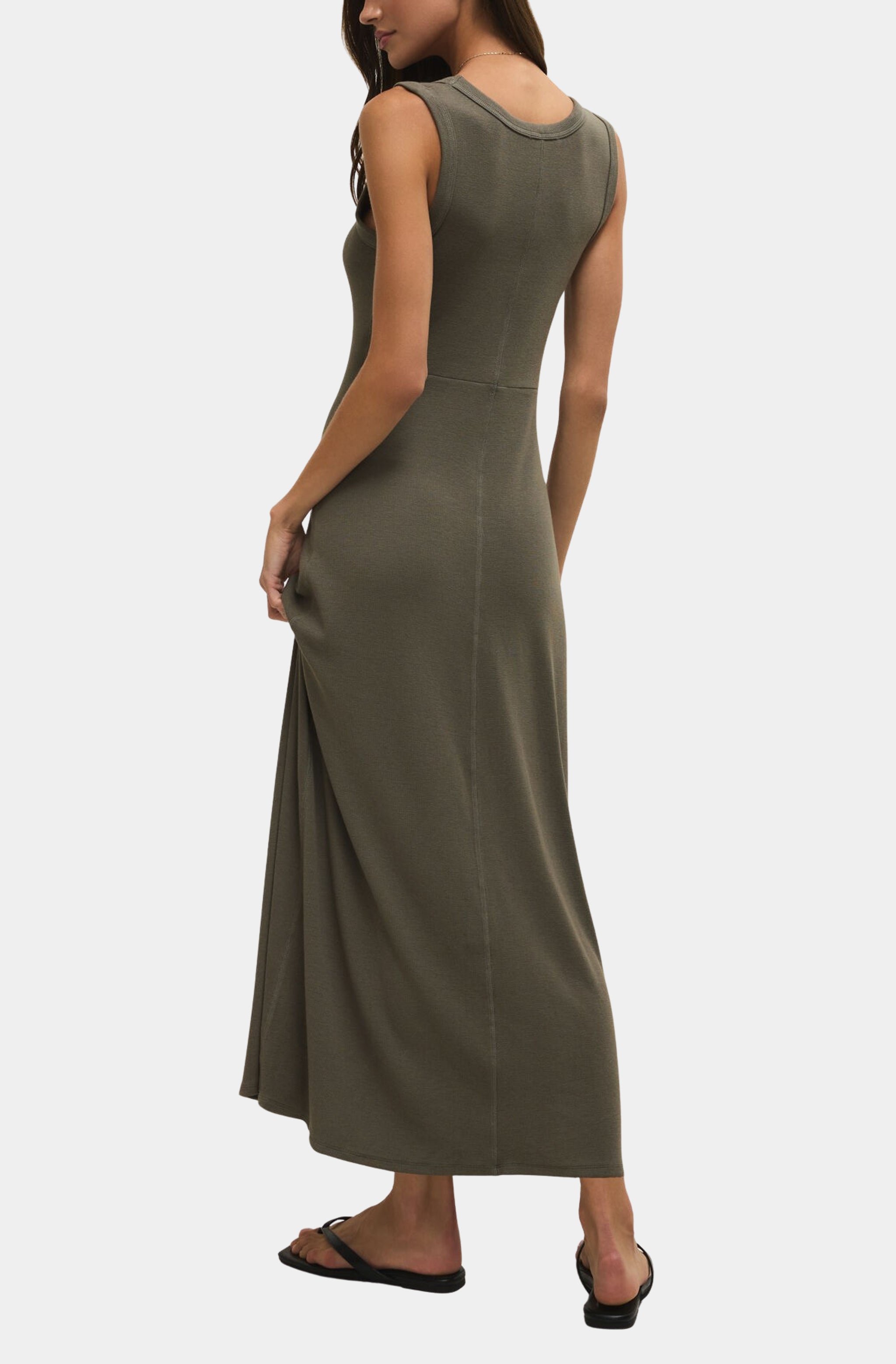 knee length dresses for ladies Linden Rib Midi Dress – HEMLINE French Quarter