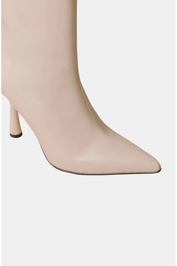 Cream kitten clearance heel ankle boots