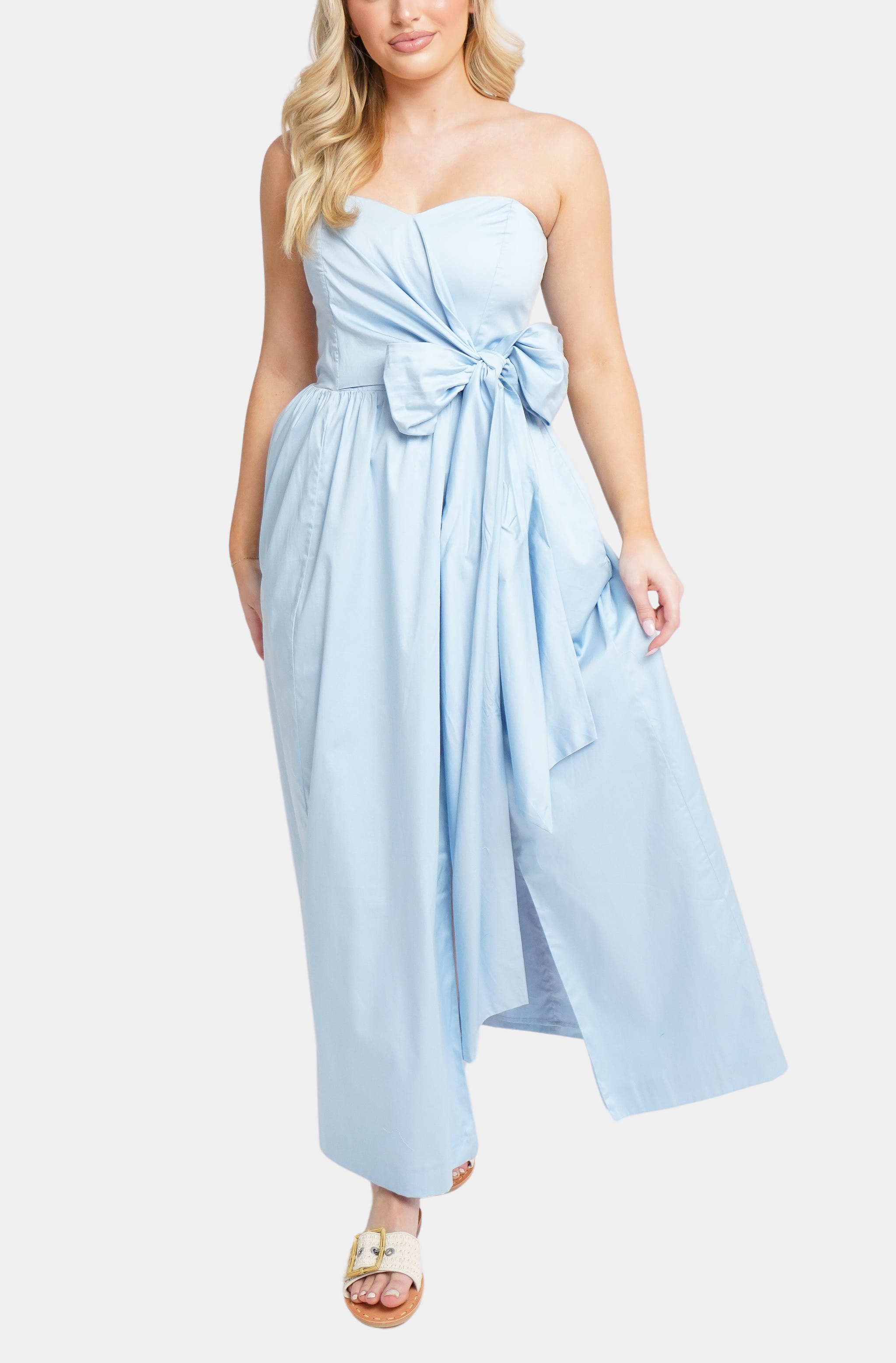 Florida Summer Strapless Maxi Dress – HEMLINE French Quarter