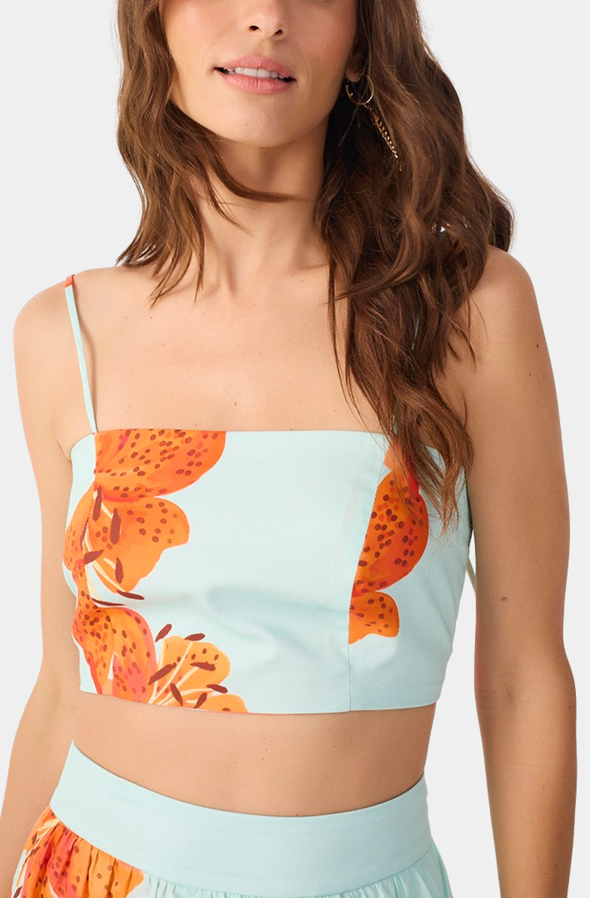 Tricoline Midi Skirt
