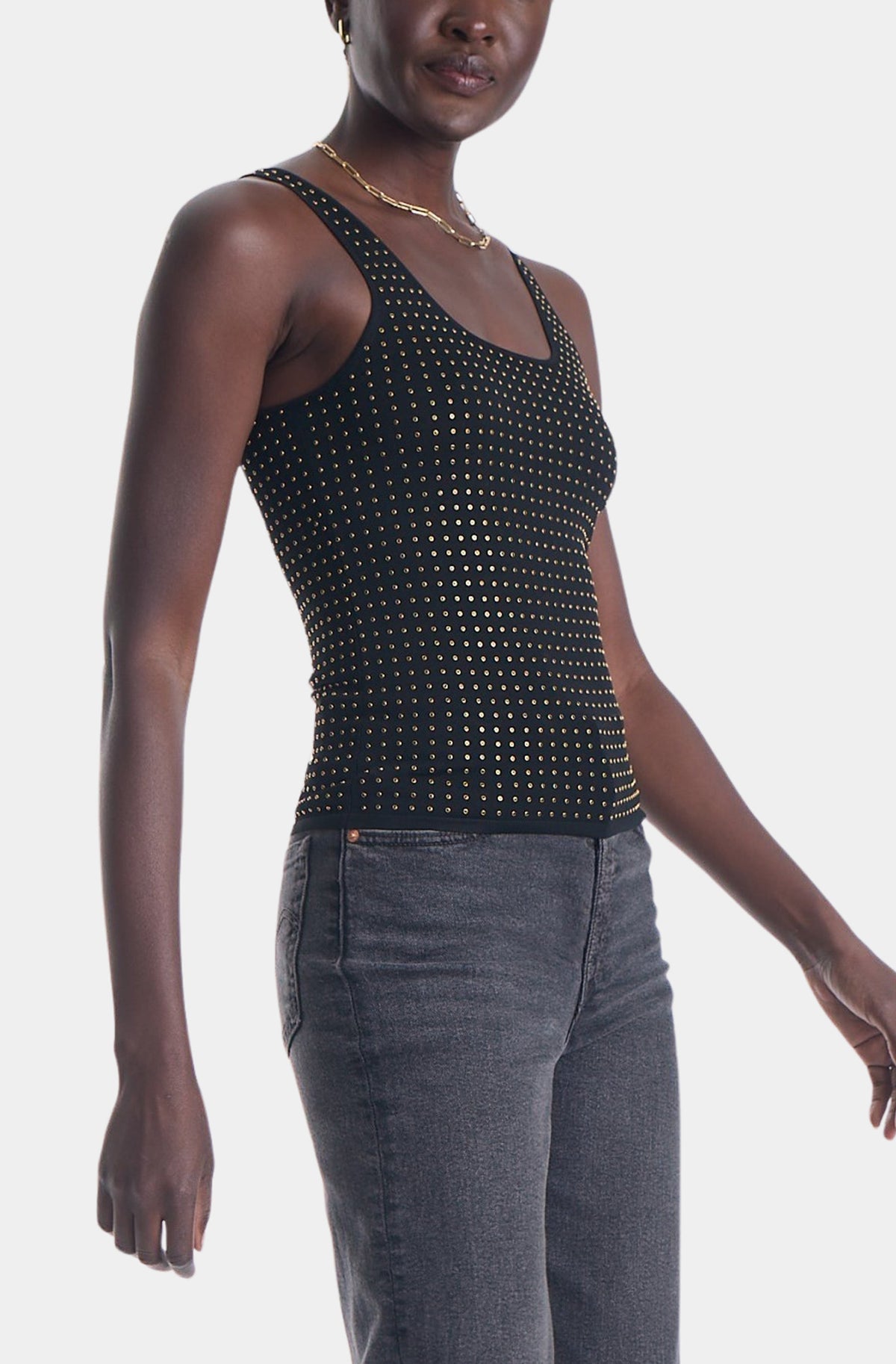 Bowie Embellished Knit Tank