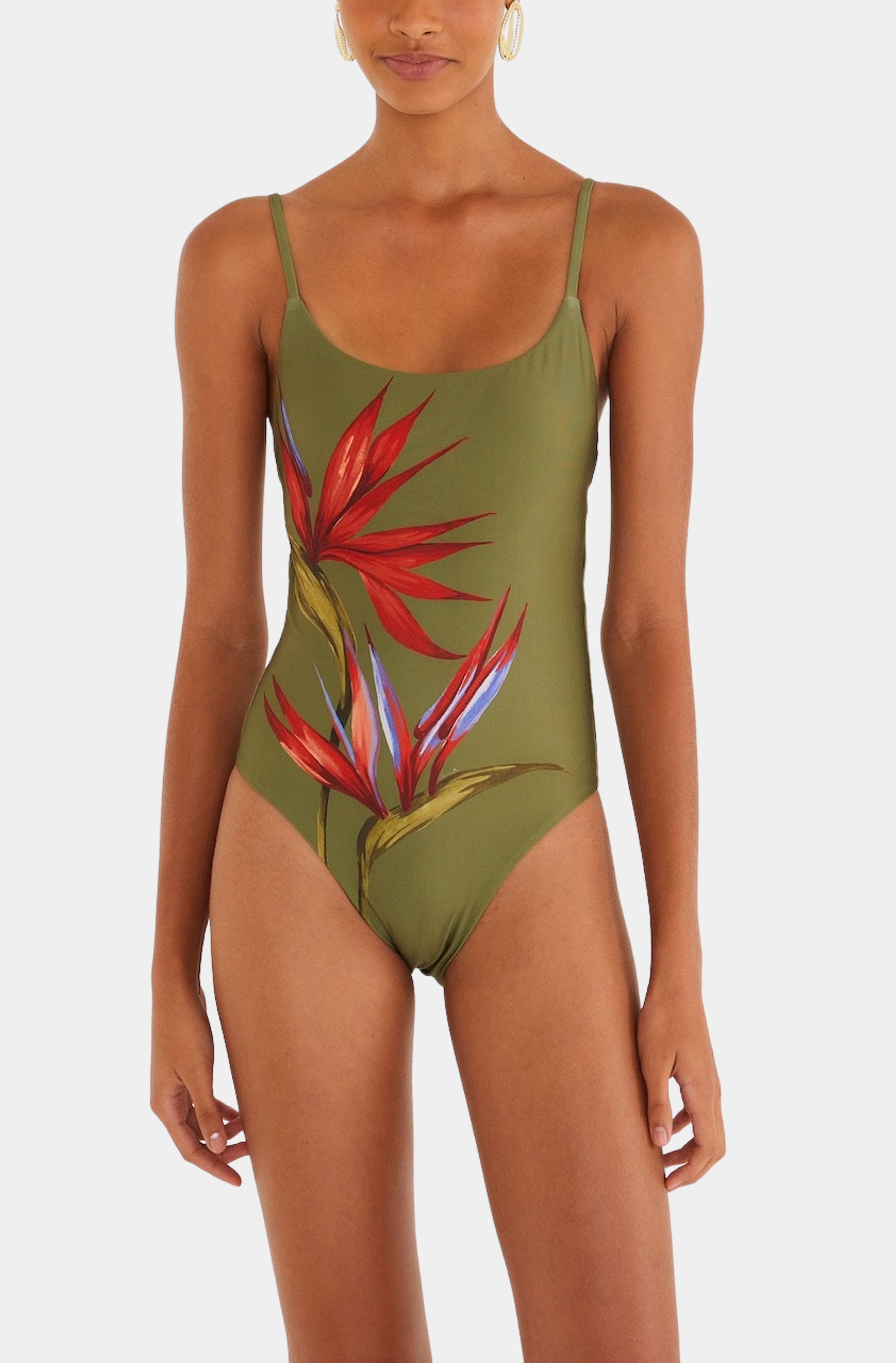 Strilitzia Dark Green One Piece