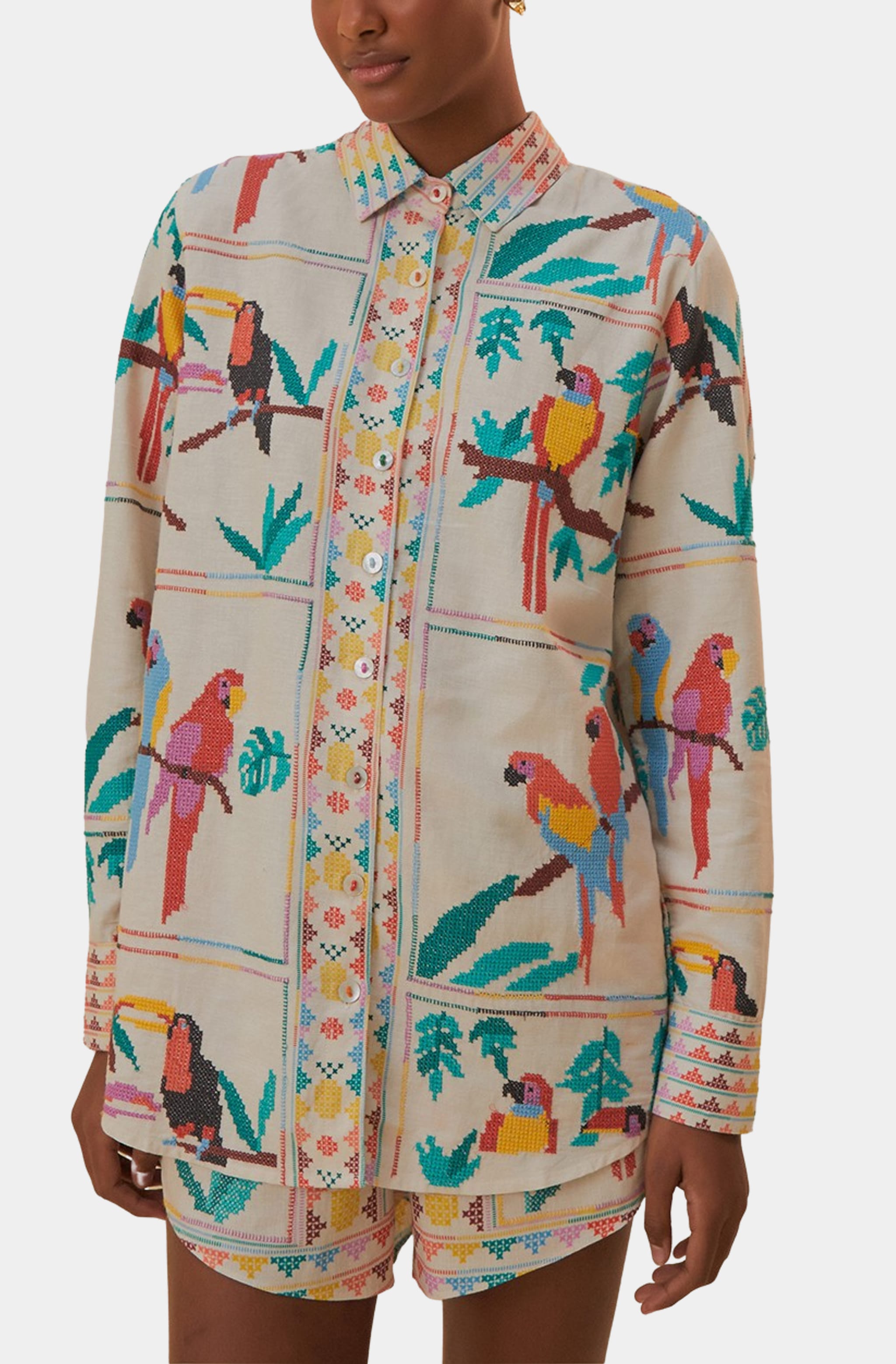 Tropical Stitch Long Sleeve Shirt