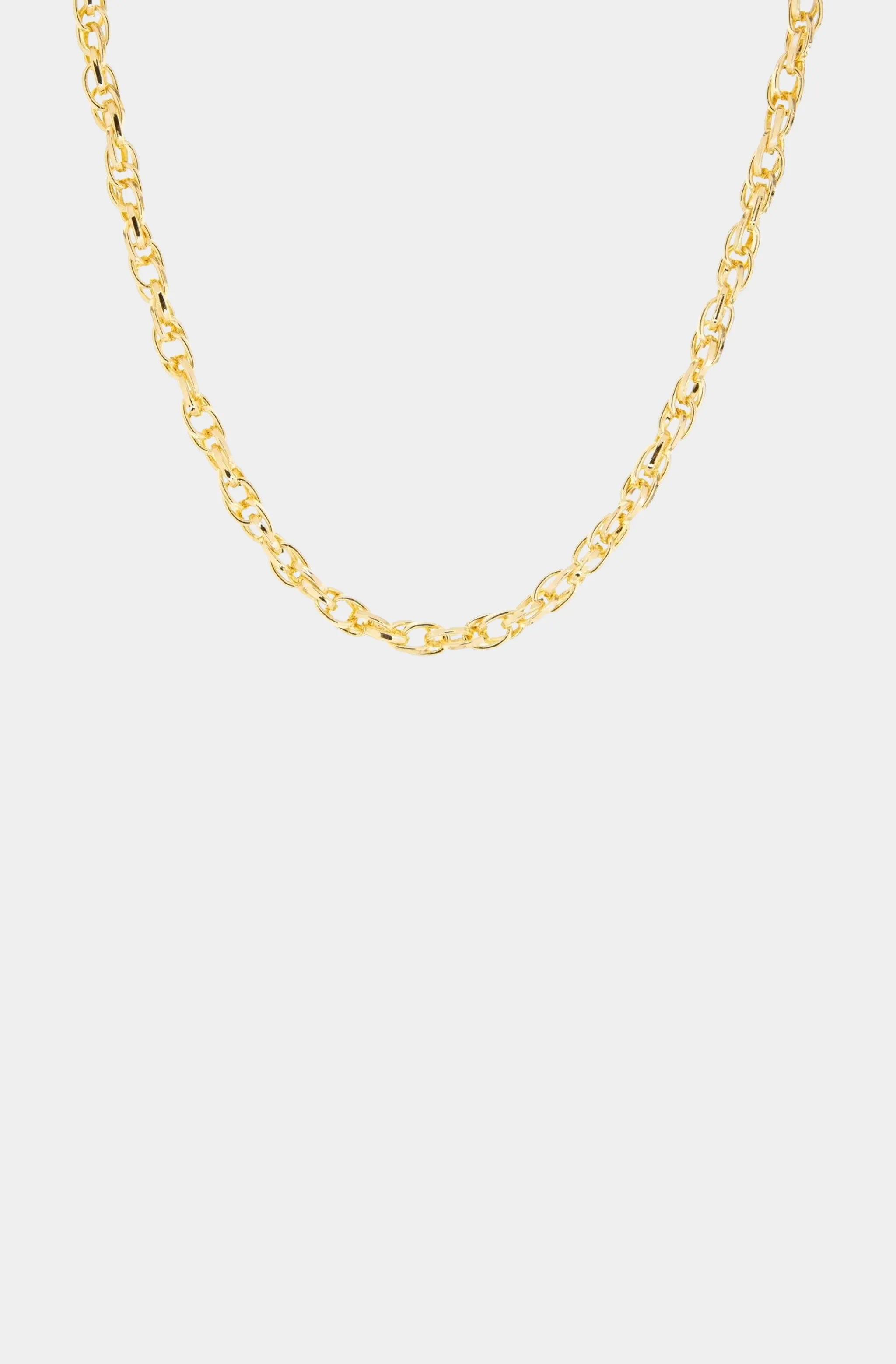 Double Oval Link Chain Necklace