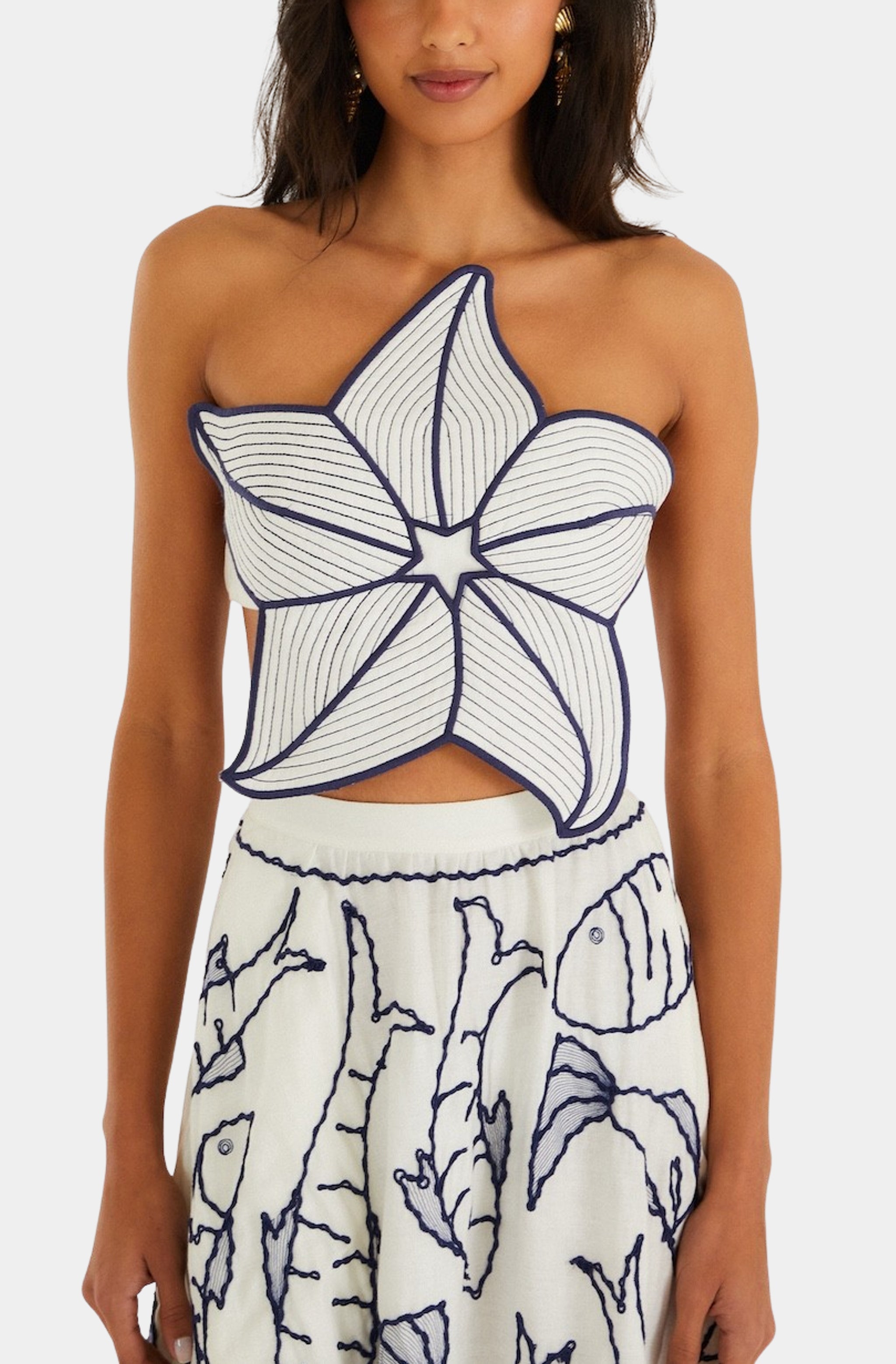 Coast Stars Off-White Top