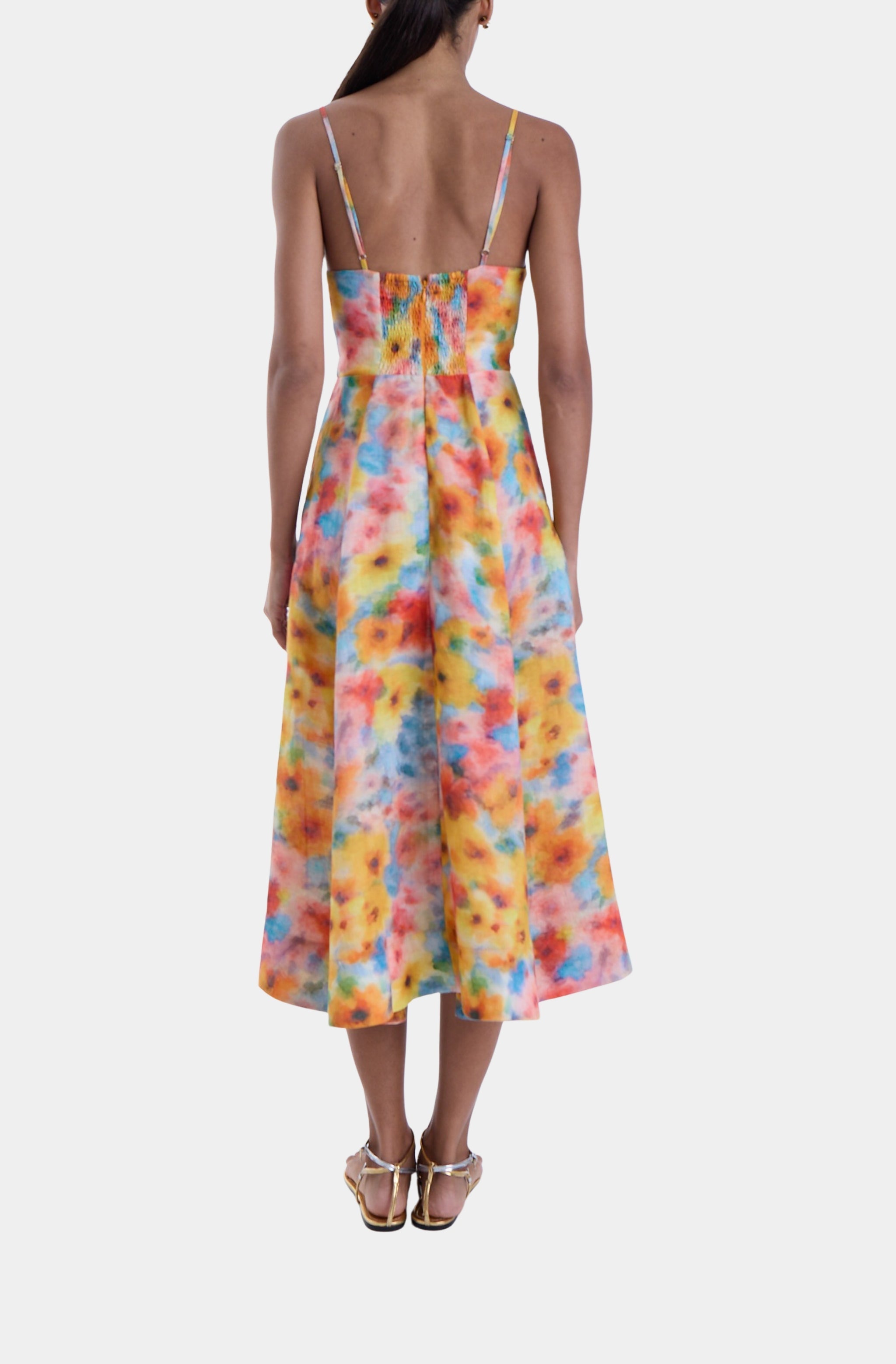 June Print Midi Dress