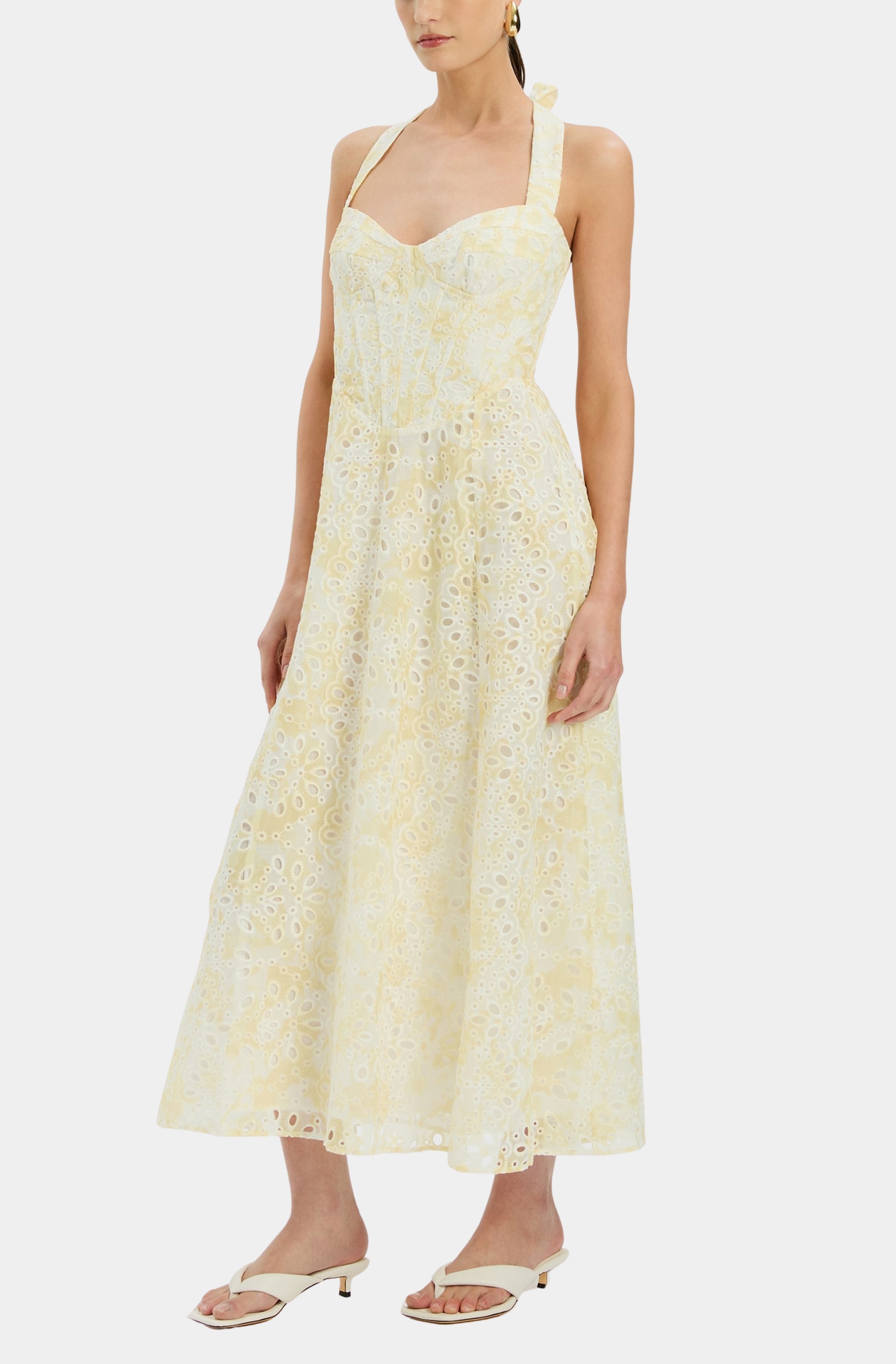 Pollie Halter Midi Dress
