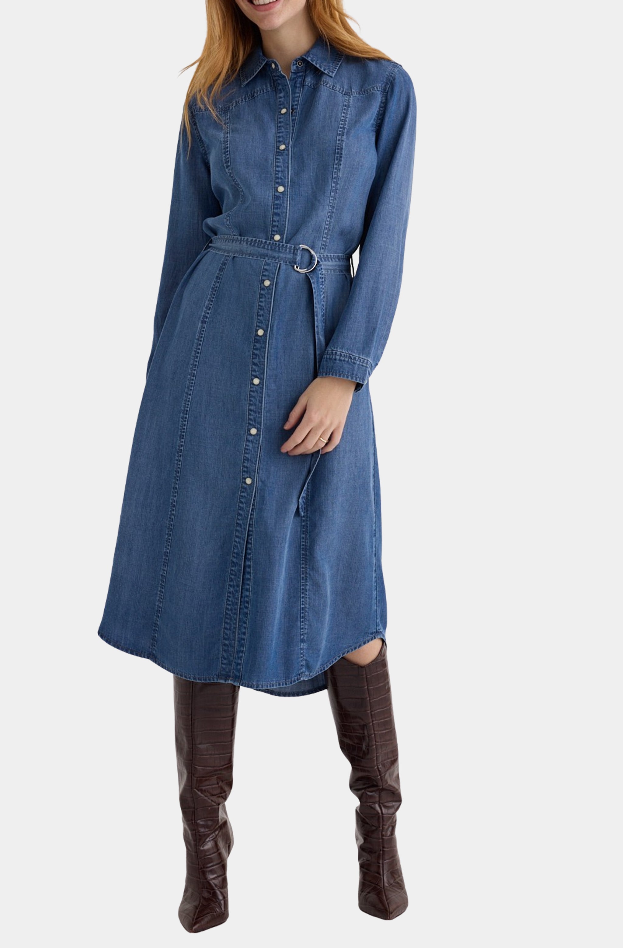 Western Yoke Midi Dress – HEMLINE French Quarter