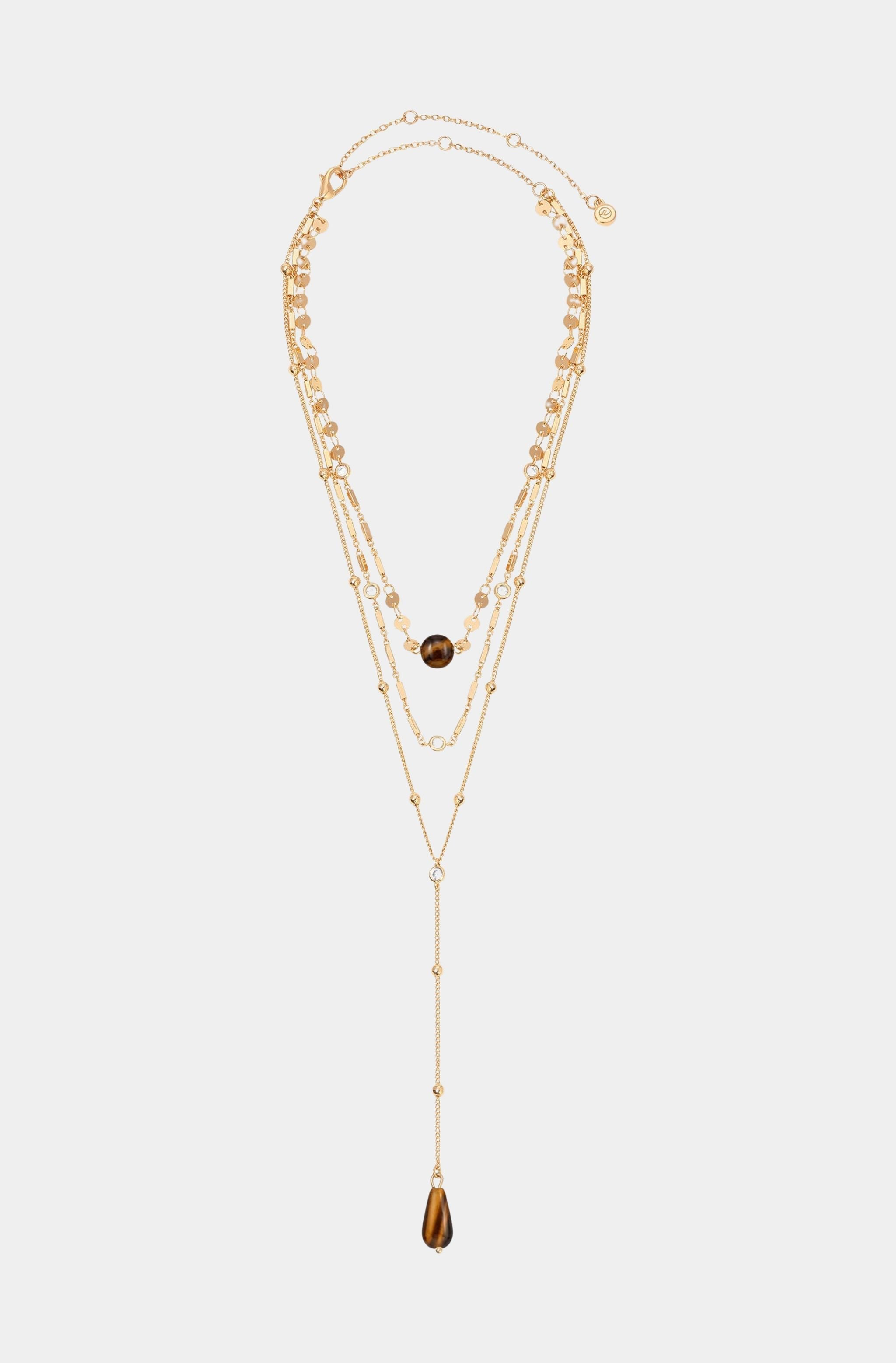 Forever Falling Tiger's Eye Lariat