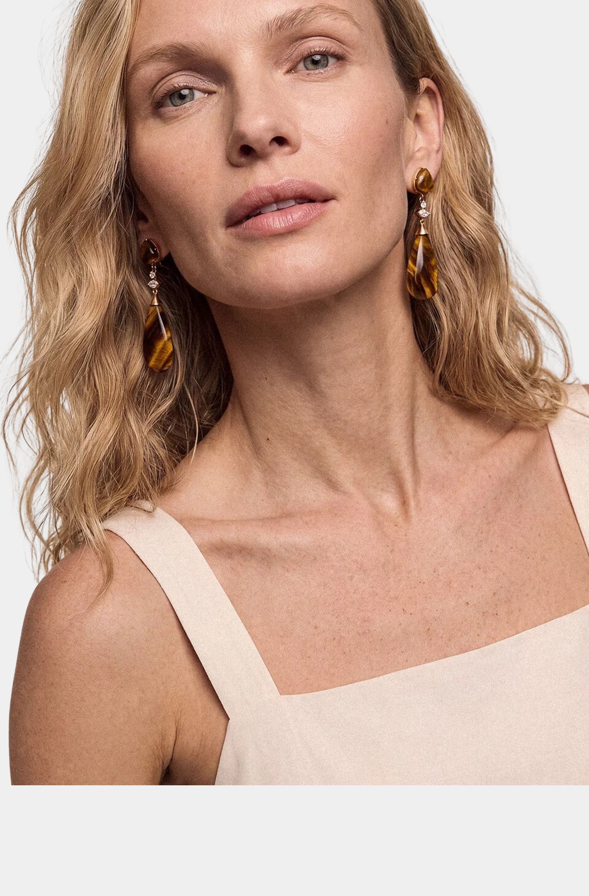 Tiger's Eye Solstice Drop Earring