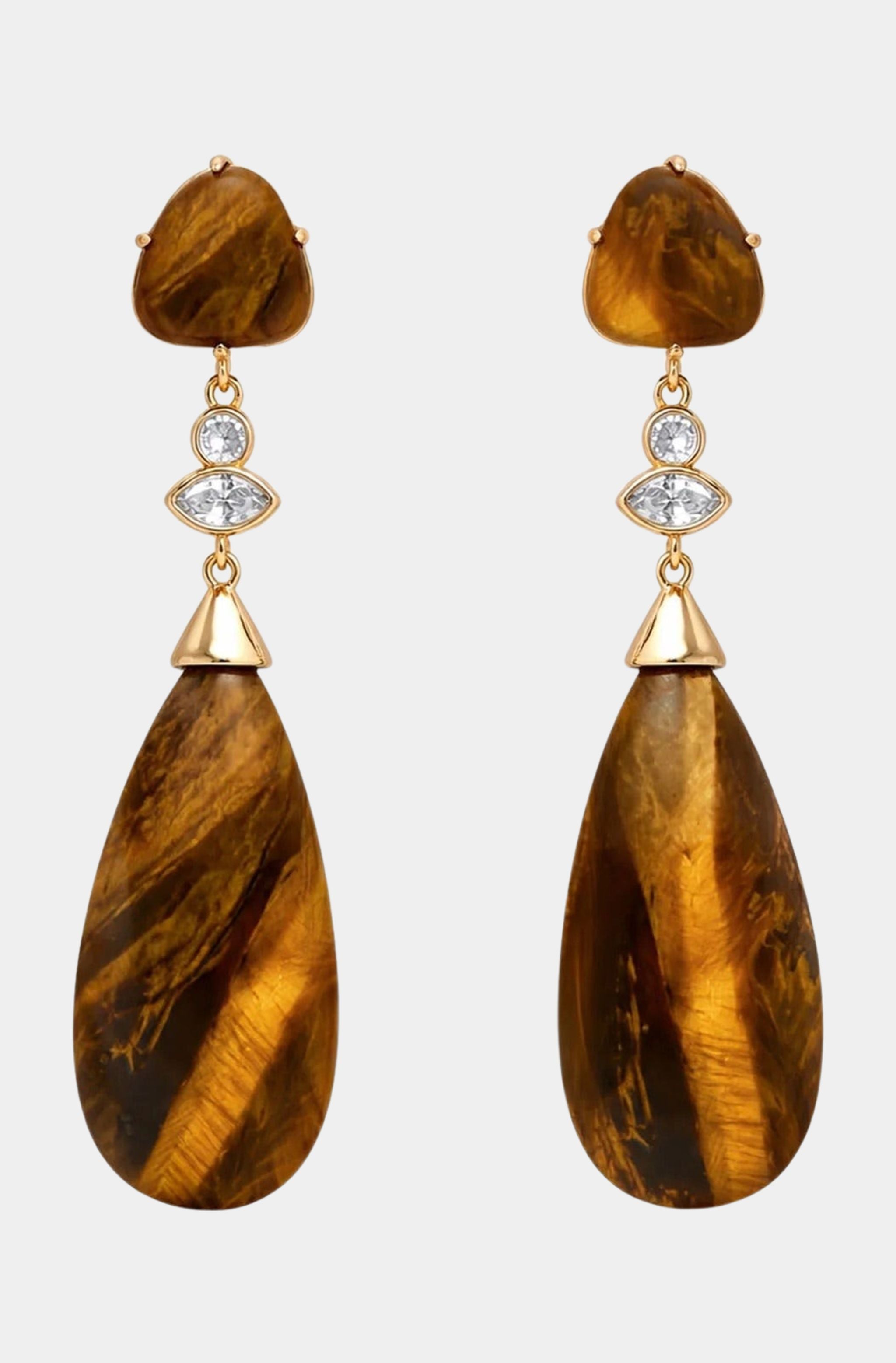 Tiger's Eye Solstice Drop Earring
