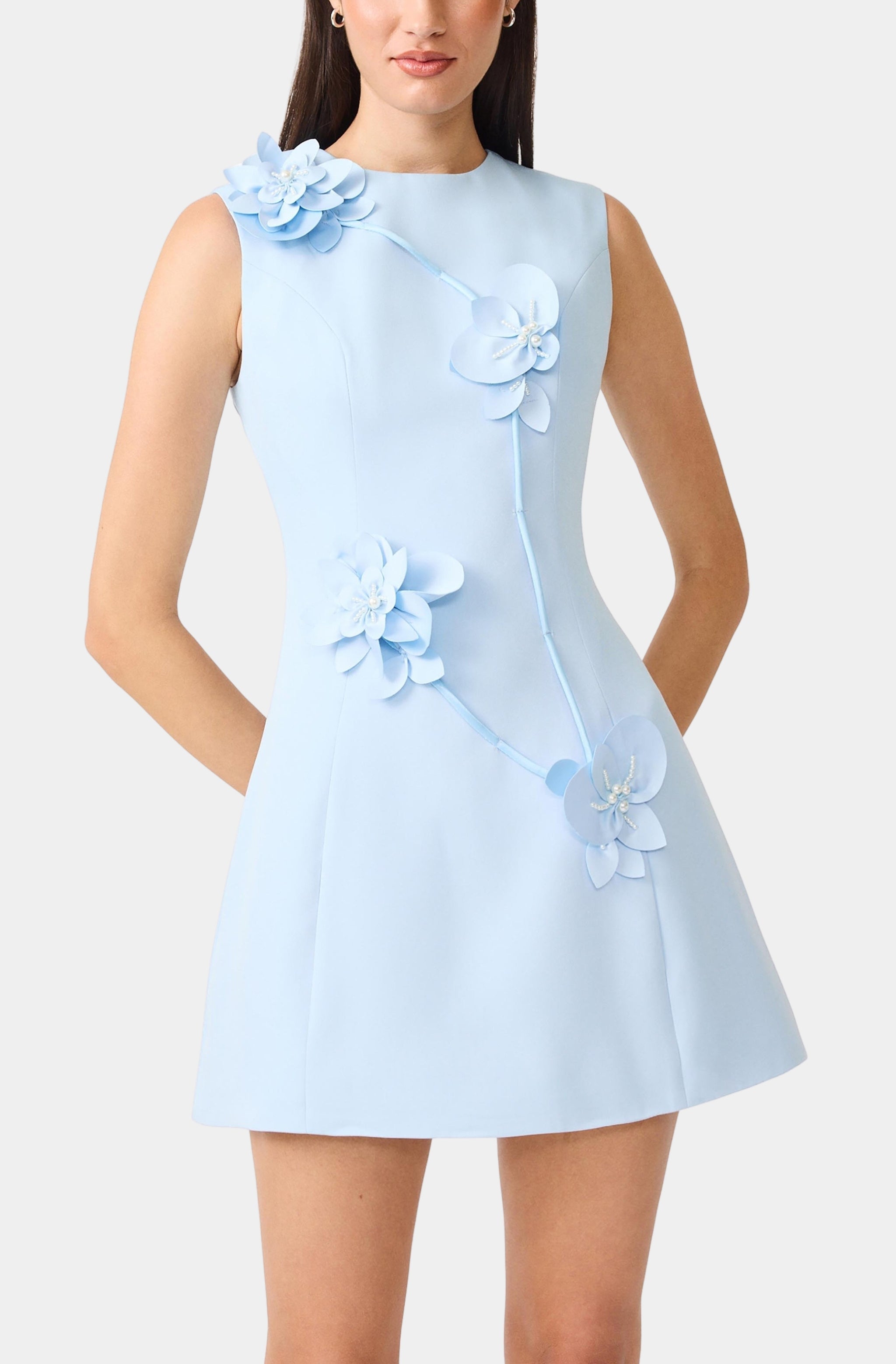 Reina 3D Floral Mini Dress