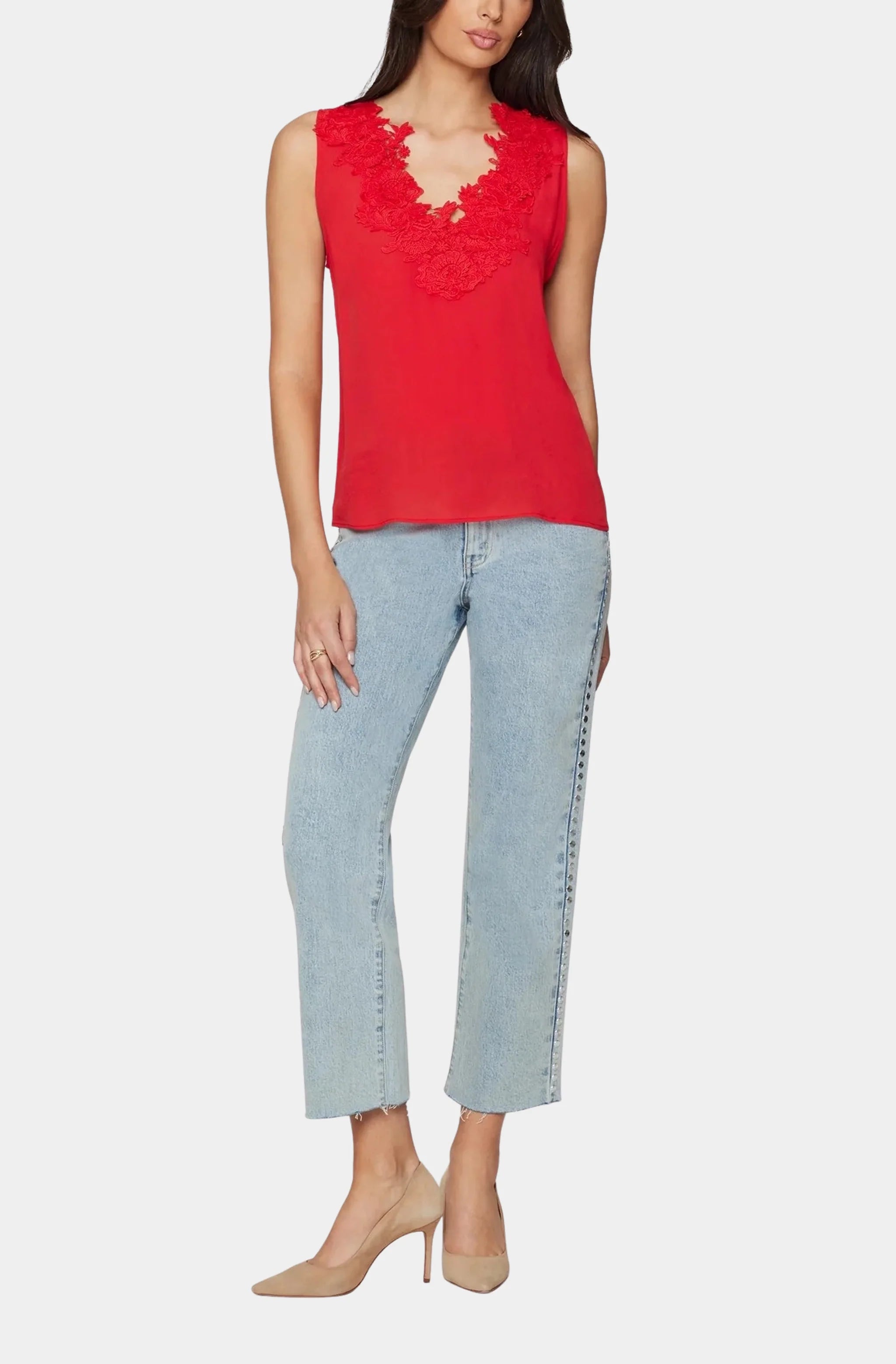 Adiha Lace Combo Blouse