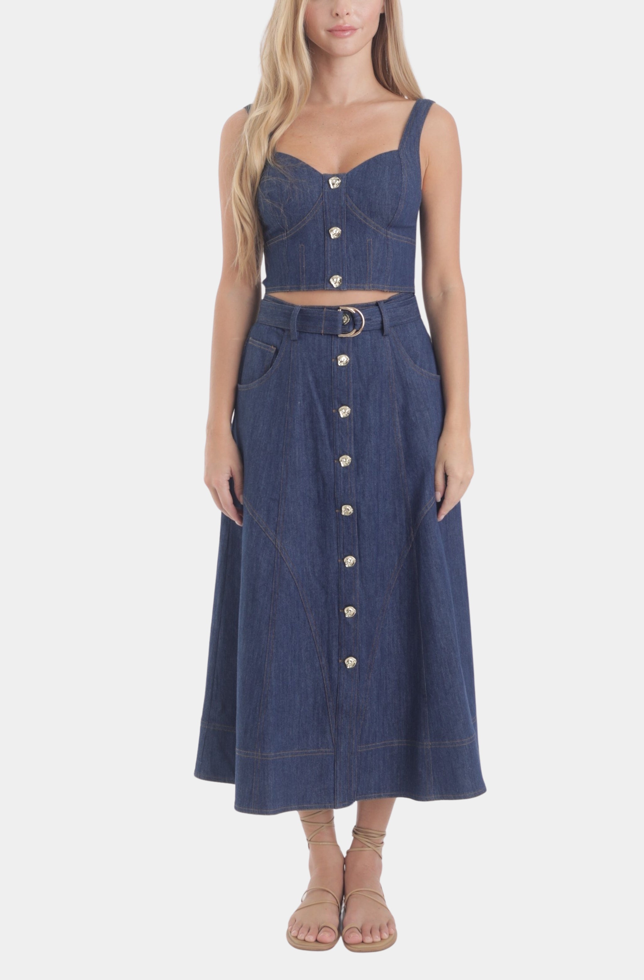 Saro Denim Top