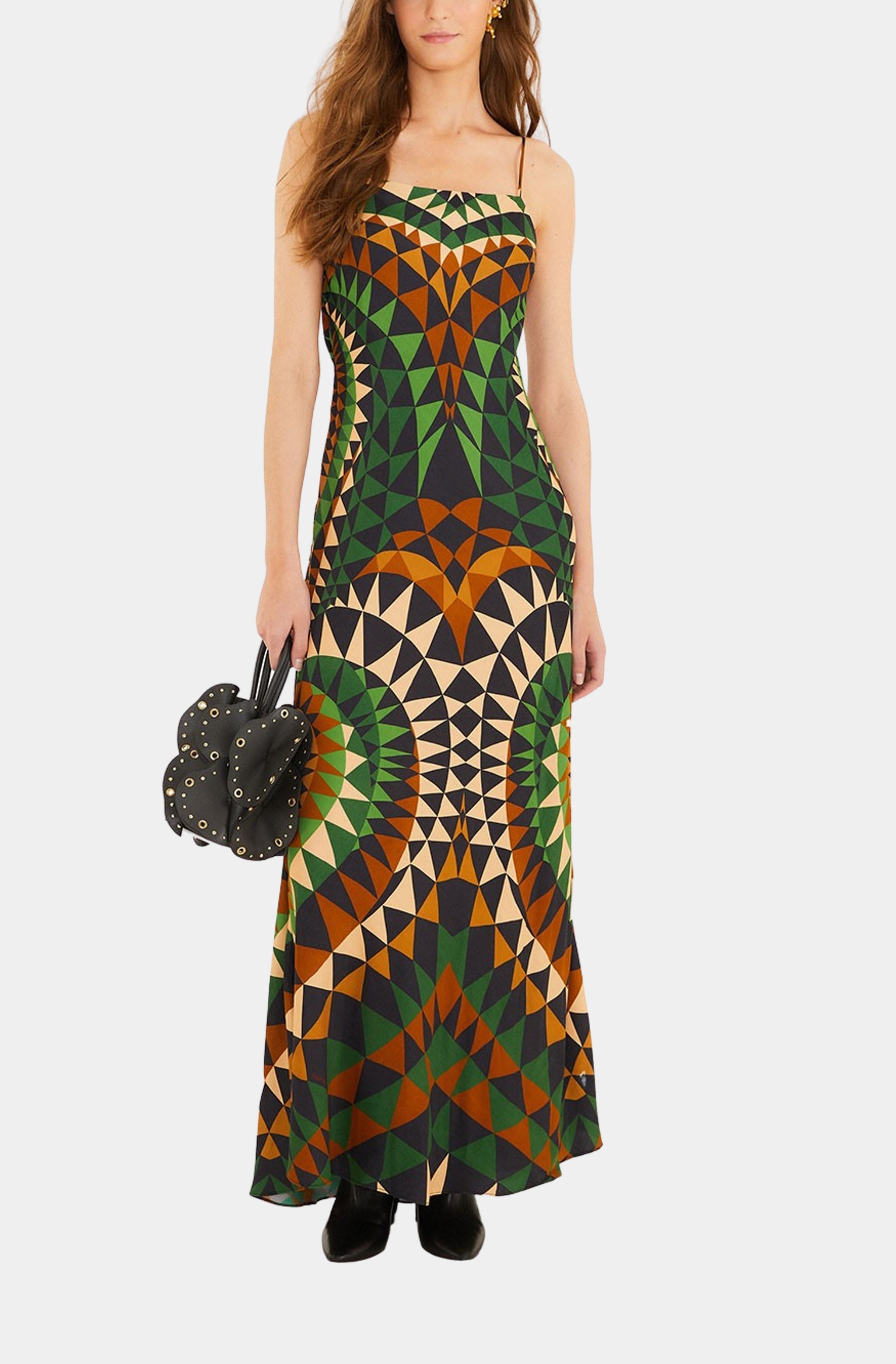 green geometric maxi dress Bohemian Geometric Print Maxi Dress Likemychoice