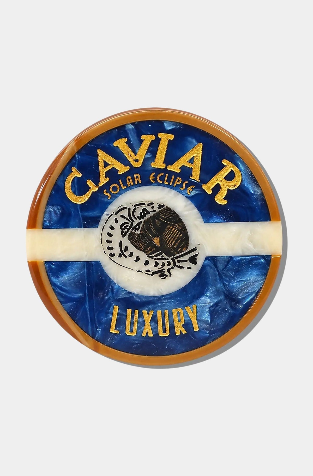Hand-Painted Caviar Claw Hair Clip
