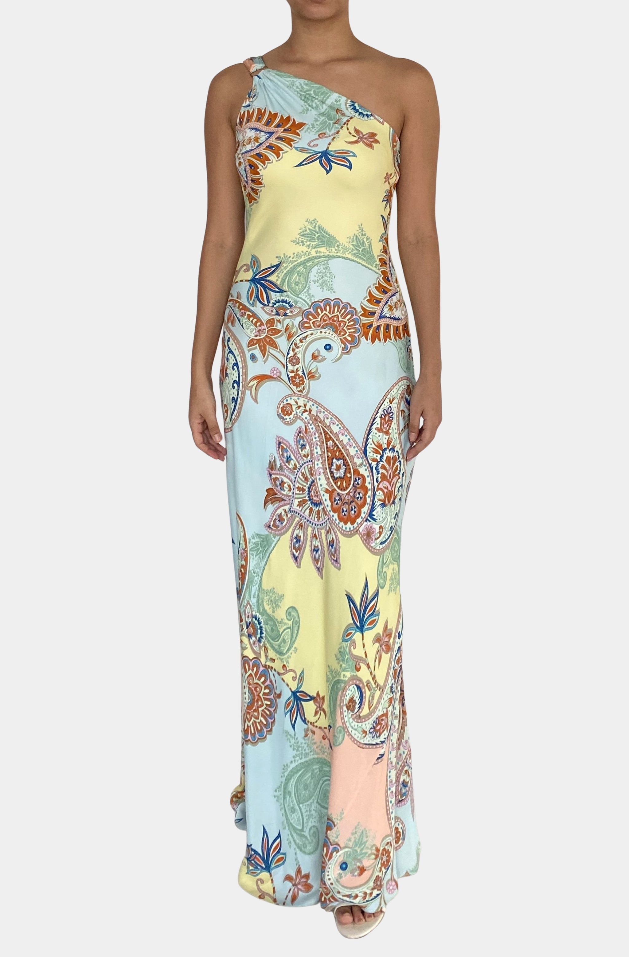 One Shoulder Sash Dress