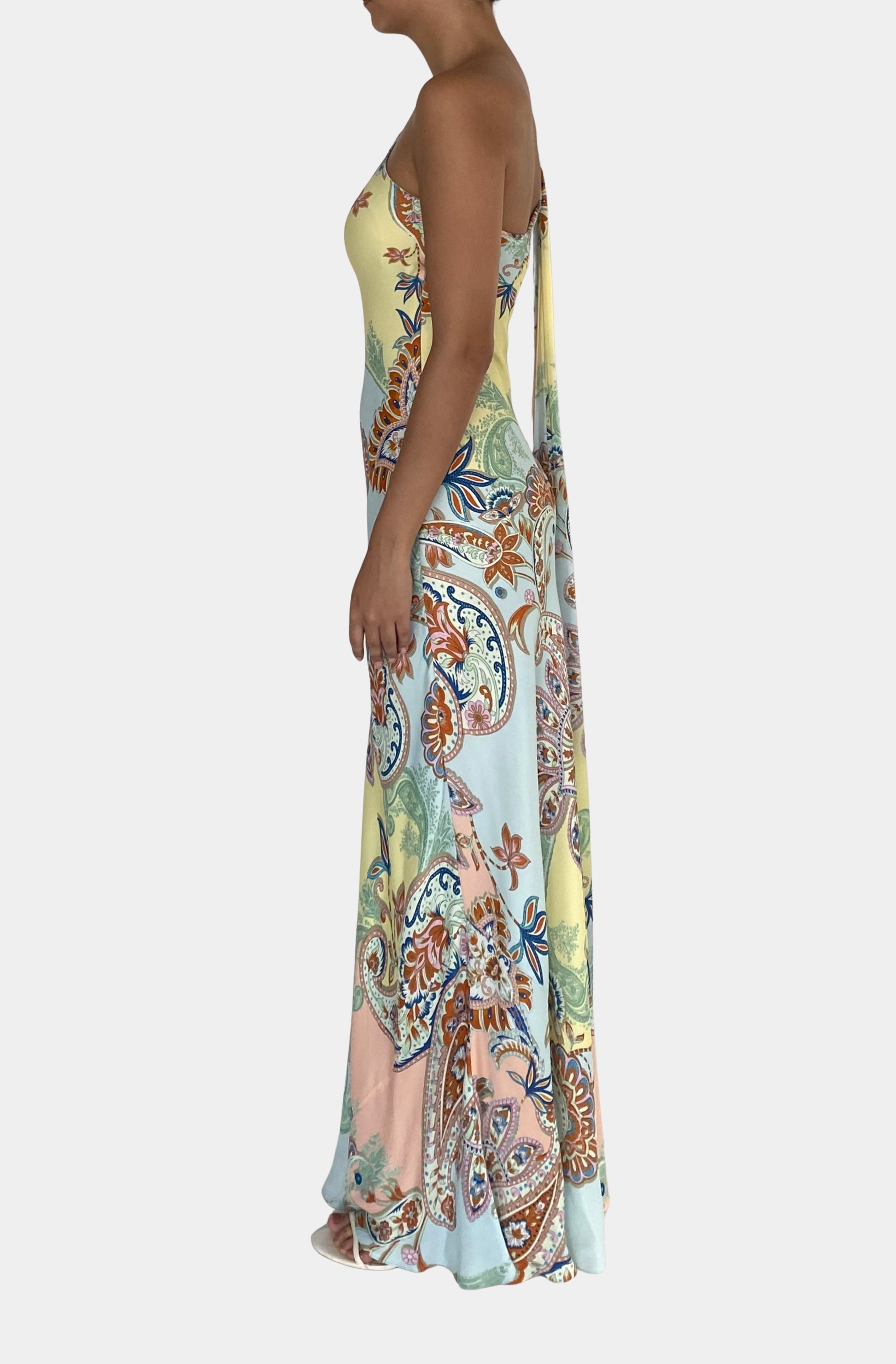 One Shoulder Sash Dress