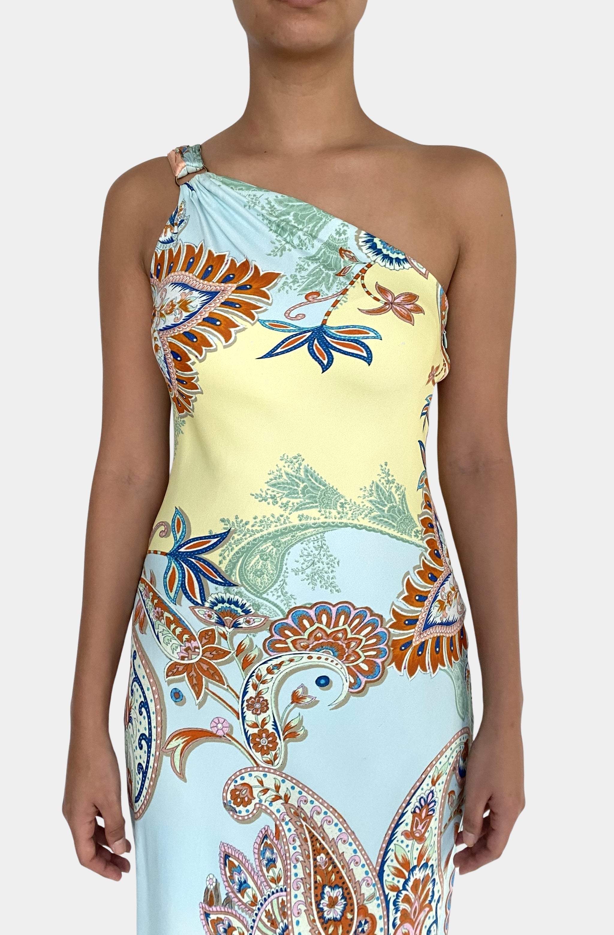 One Shoulder Sash Dress