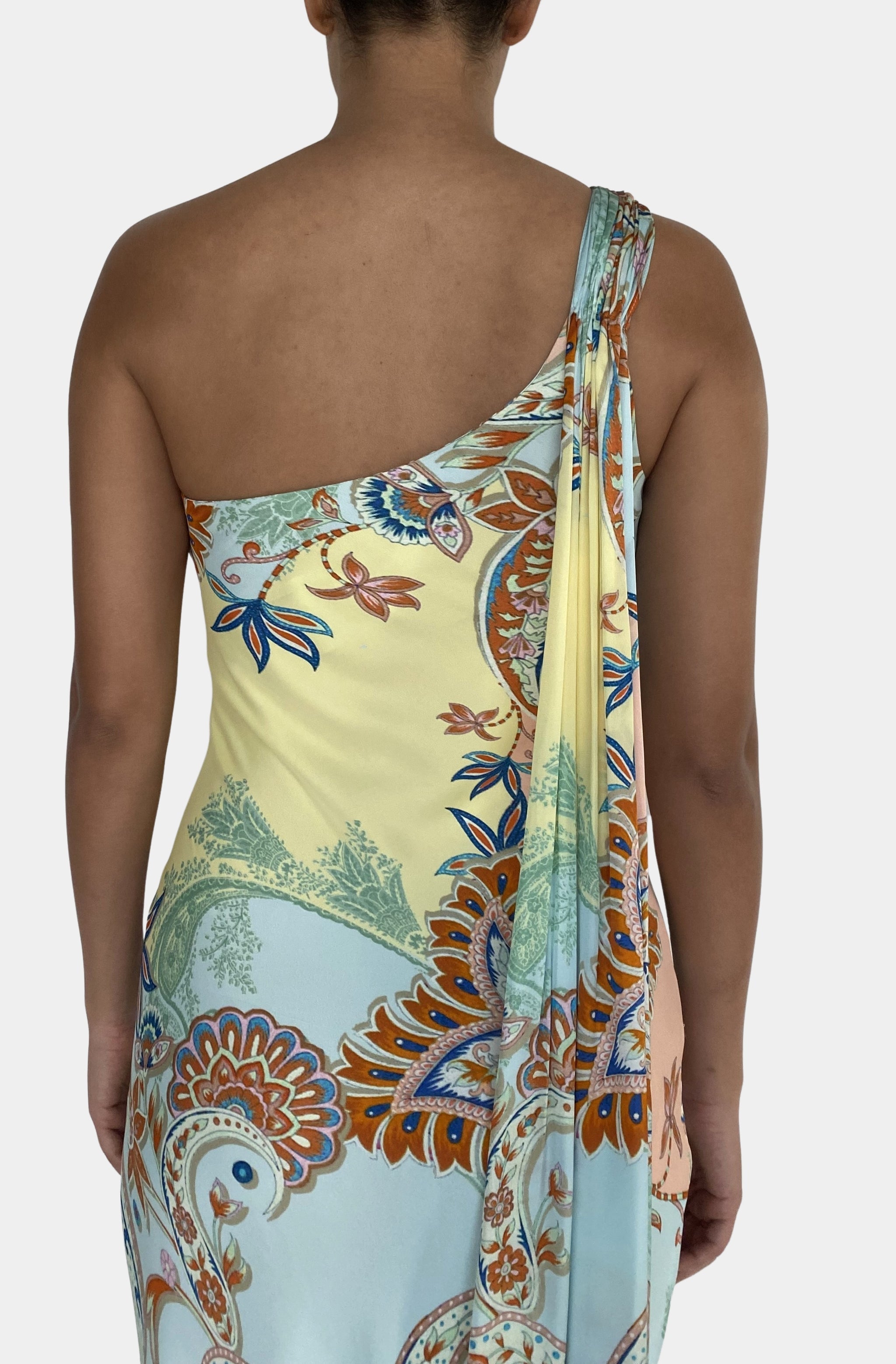 One Shoulder Sash Dress