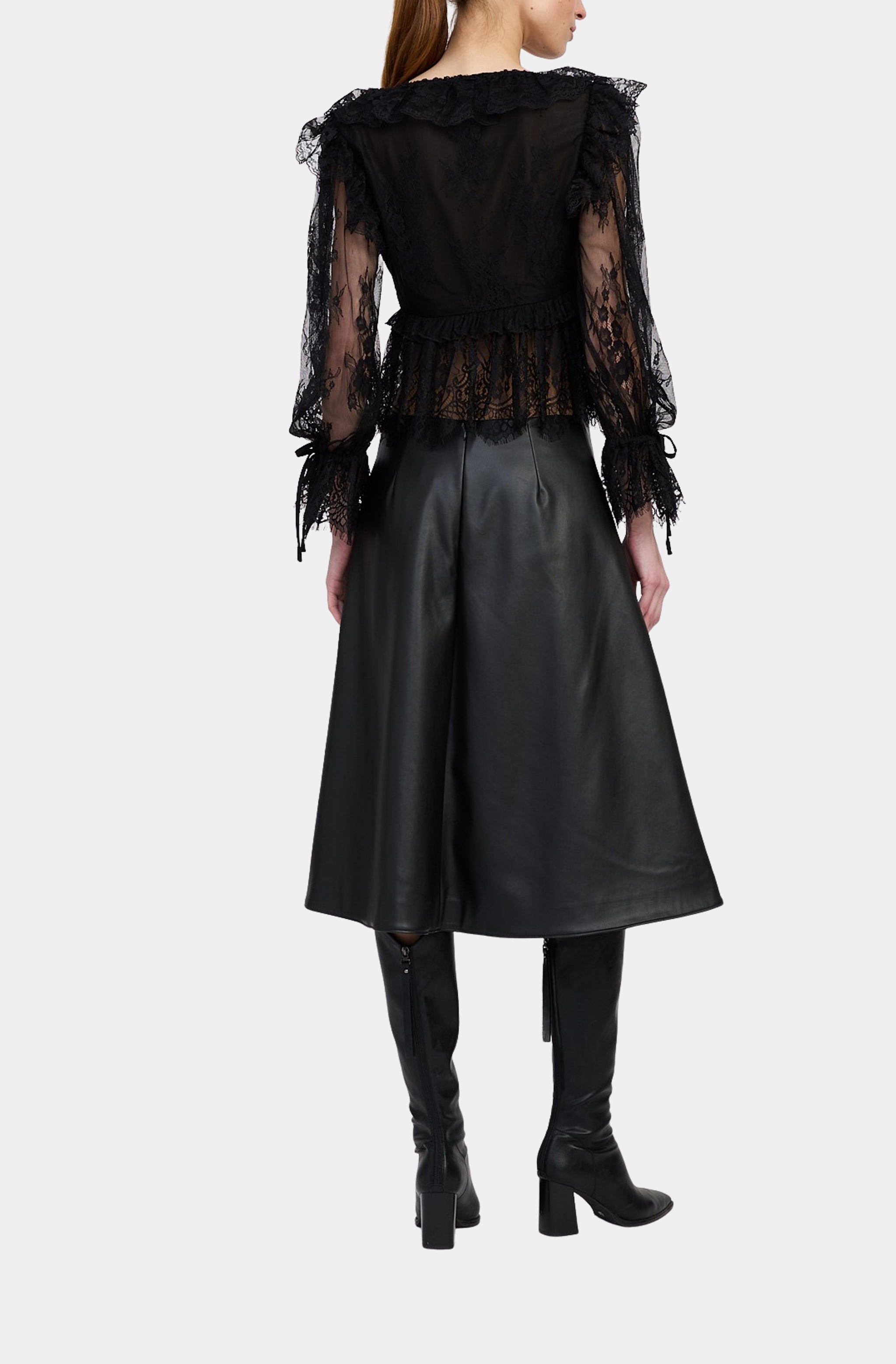 Peregrine Lace Peplum Top