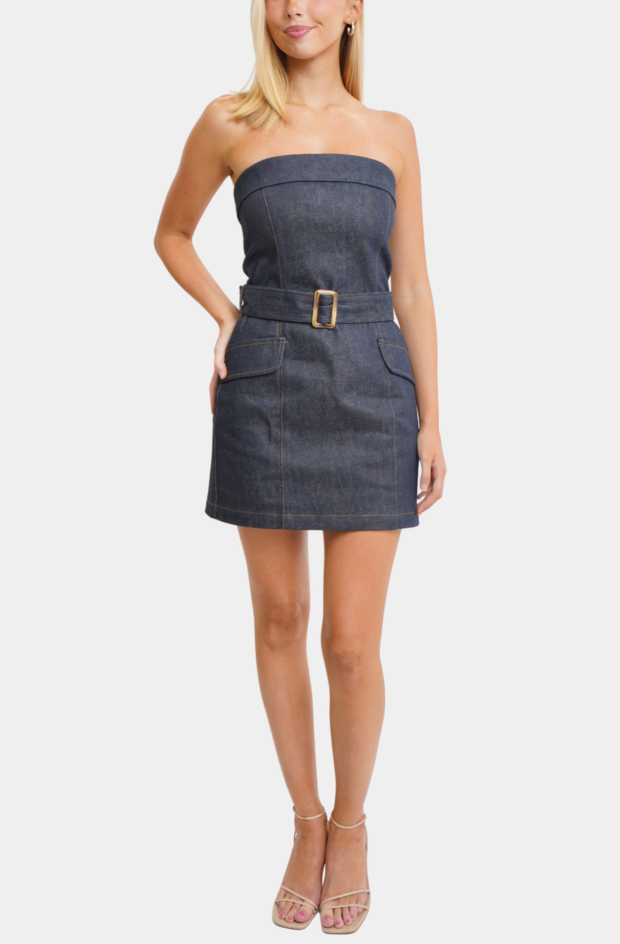 Caterina Denim Mini Dress