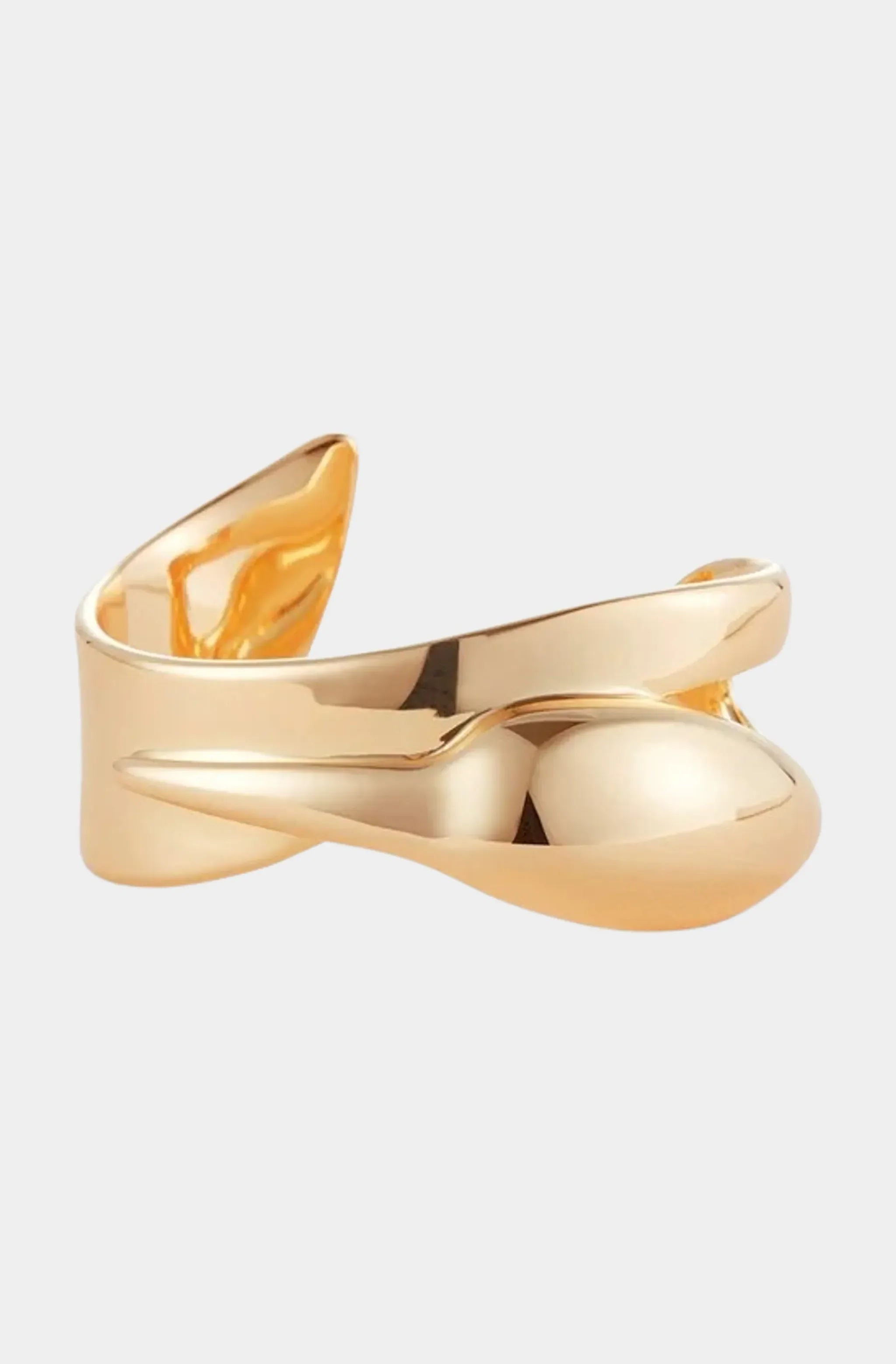 Colette Cuff Bracelet in high-polish gold, versatile accessory.