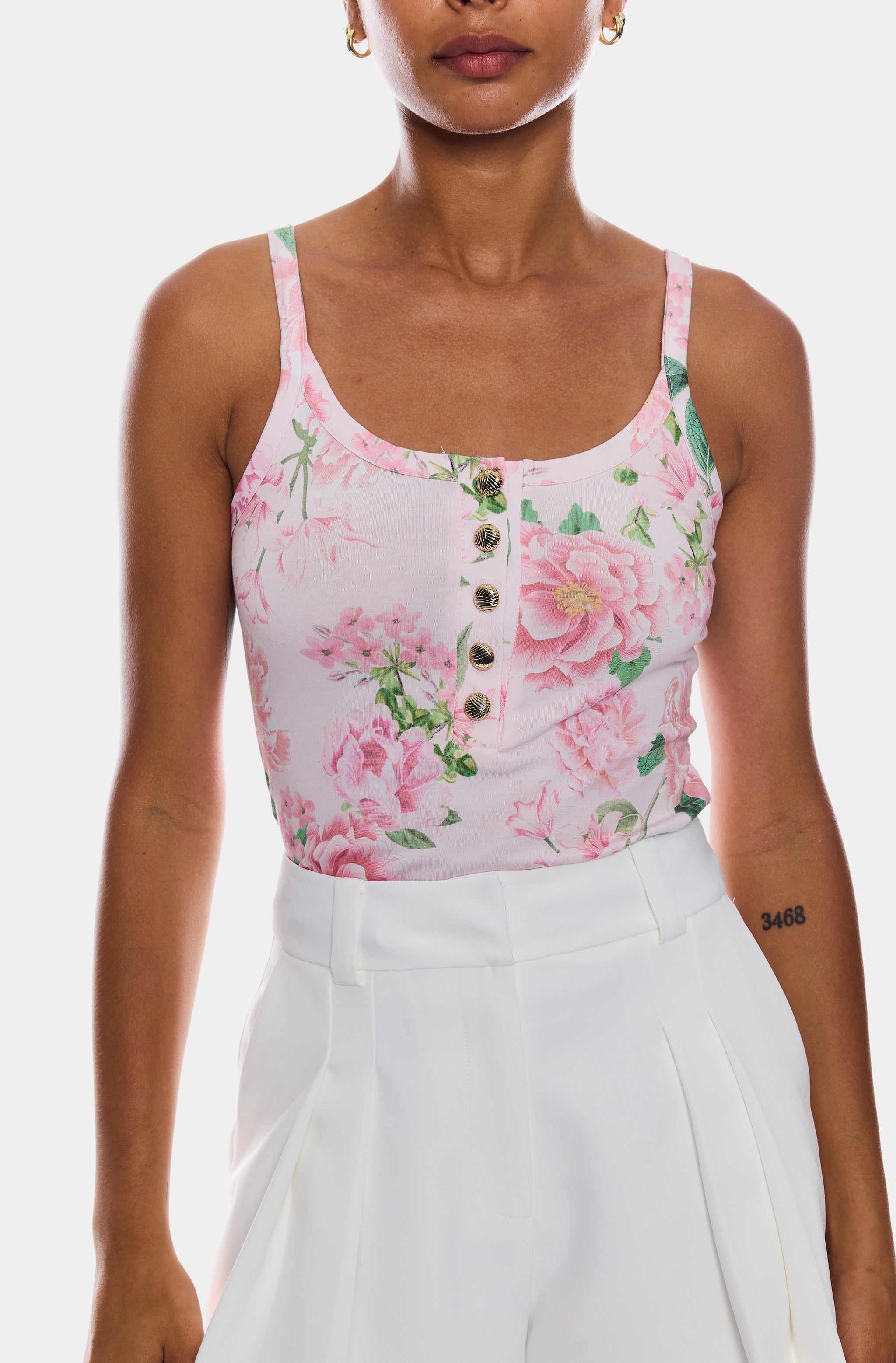 Molly Floral Jersey Tank Top