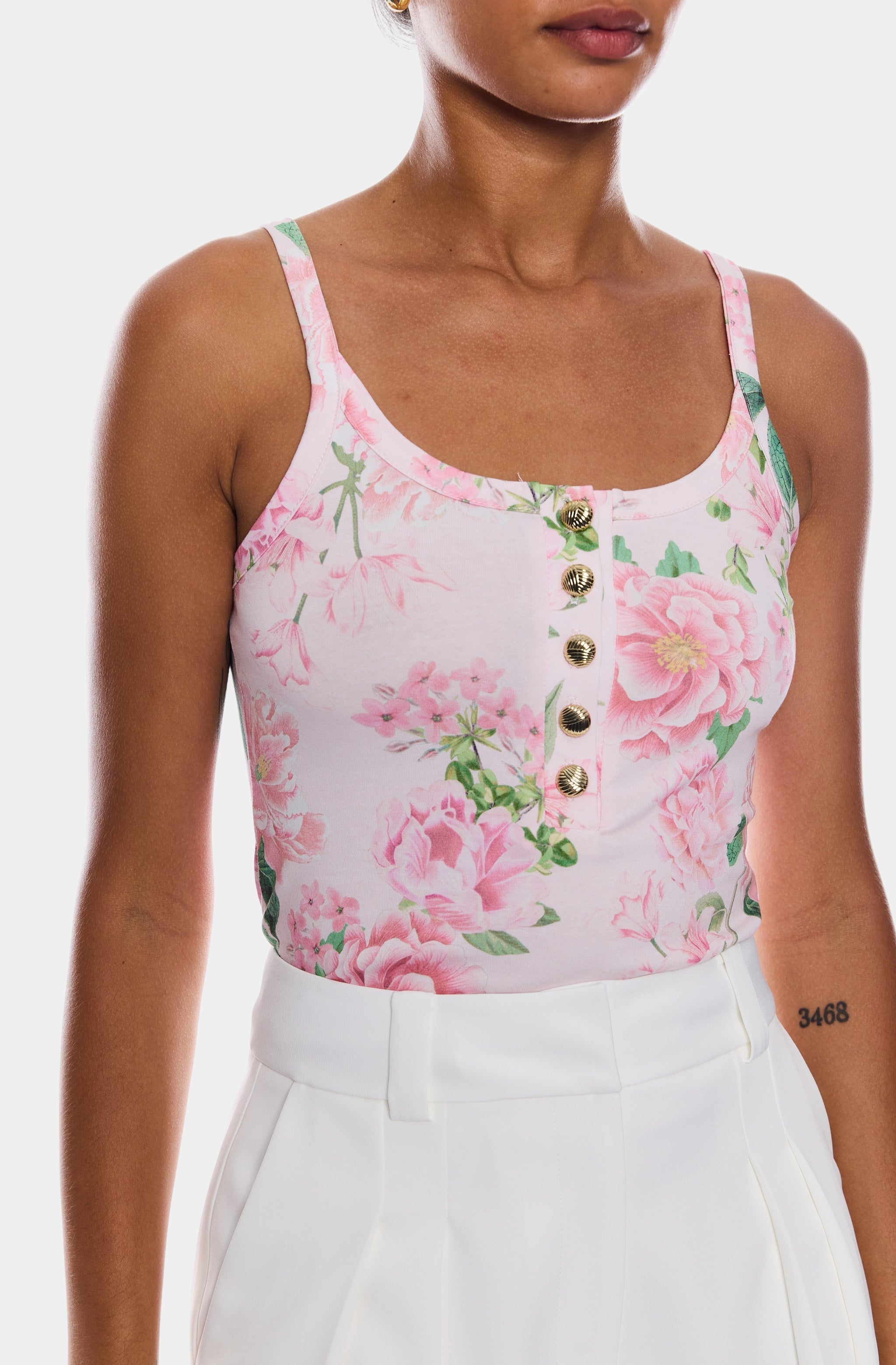 Molly Floral Jersey Tank Top