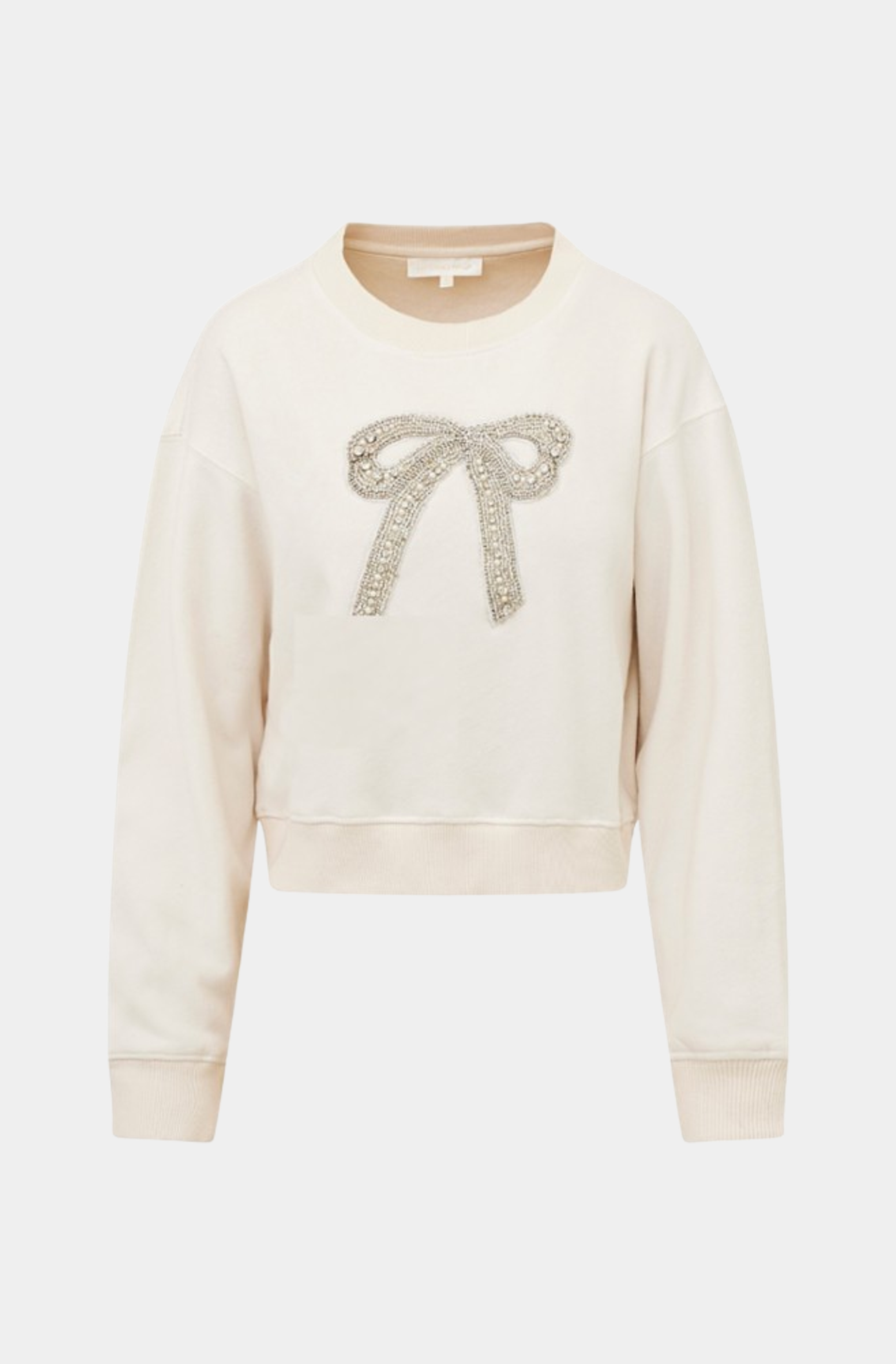 Rylan Pullover with sequined bow, flat lay