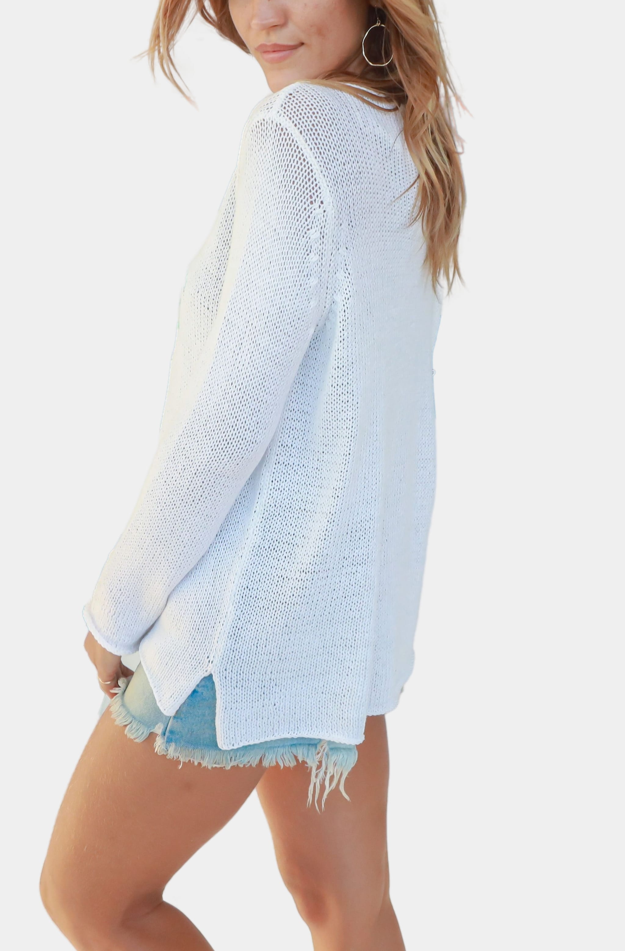 Lake Days V Cotton Sweater