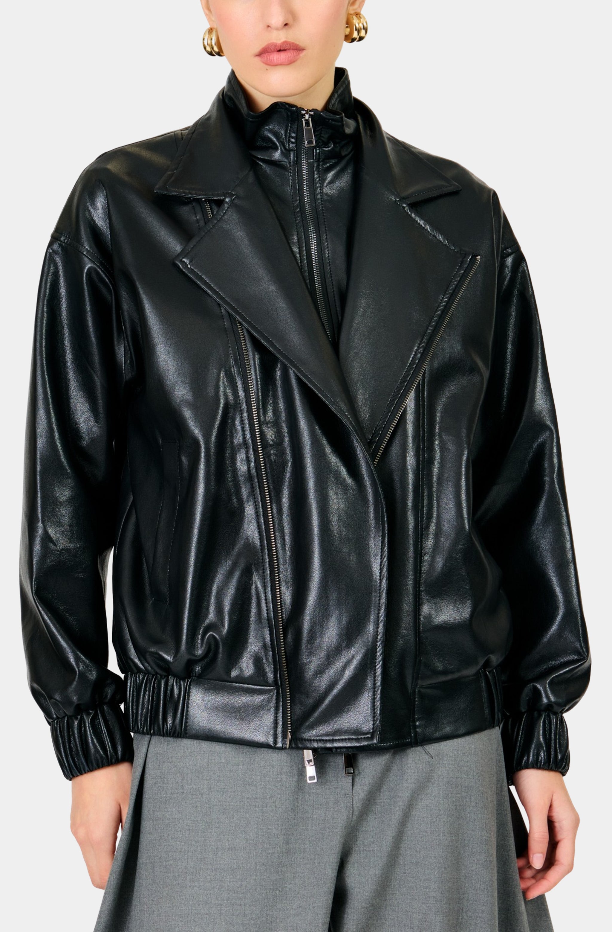 Noir Double Layered Jacket
