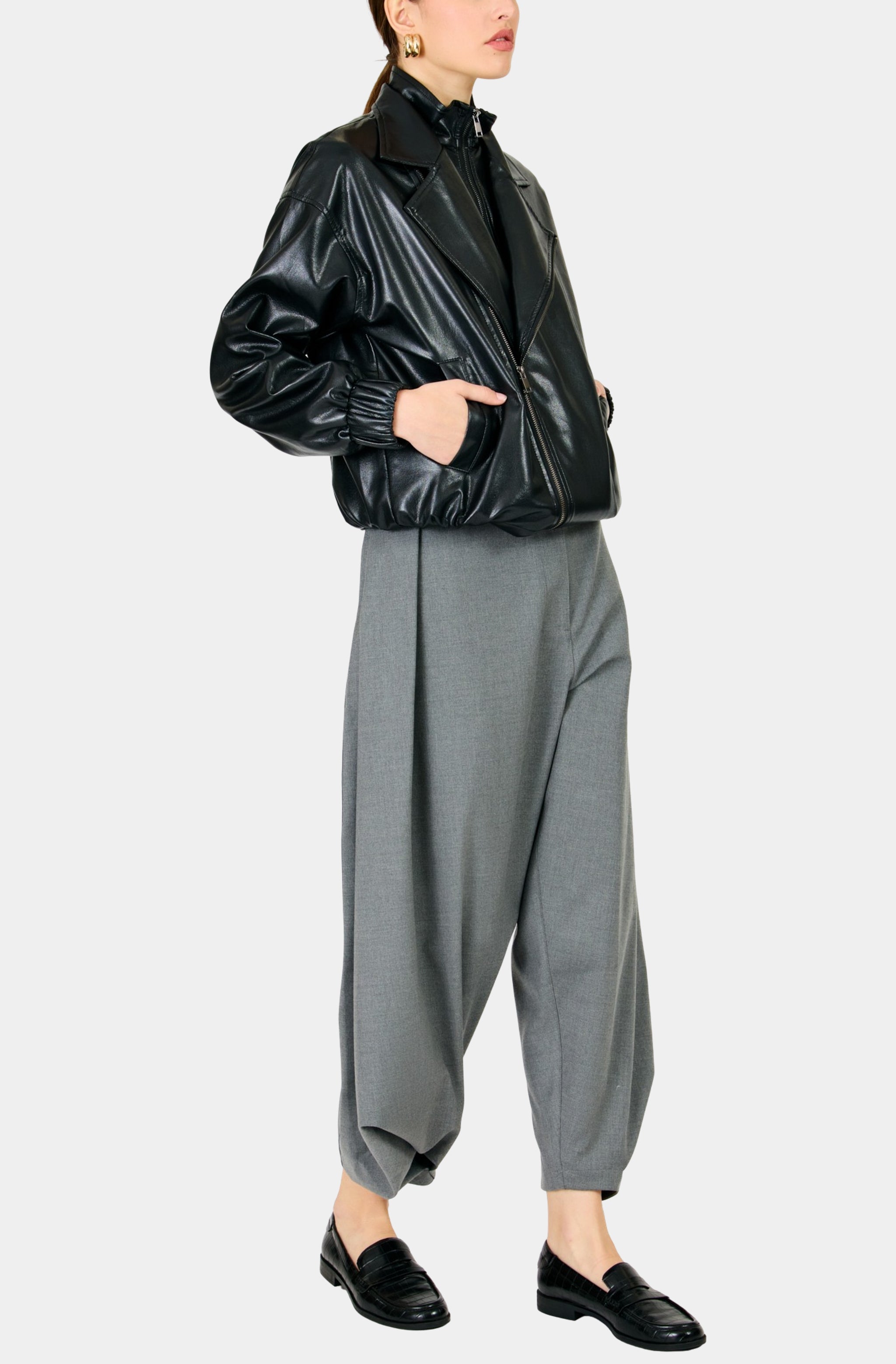 Noir Double Layered Jacket