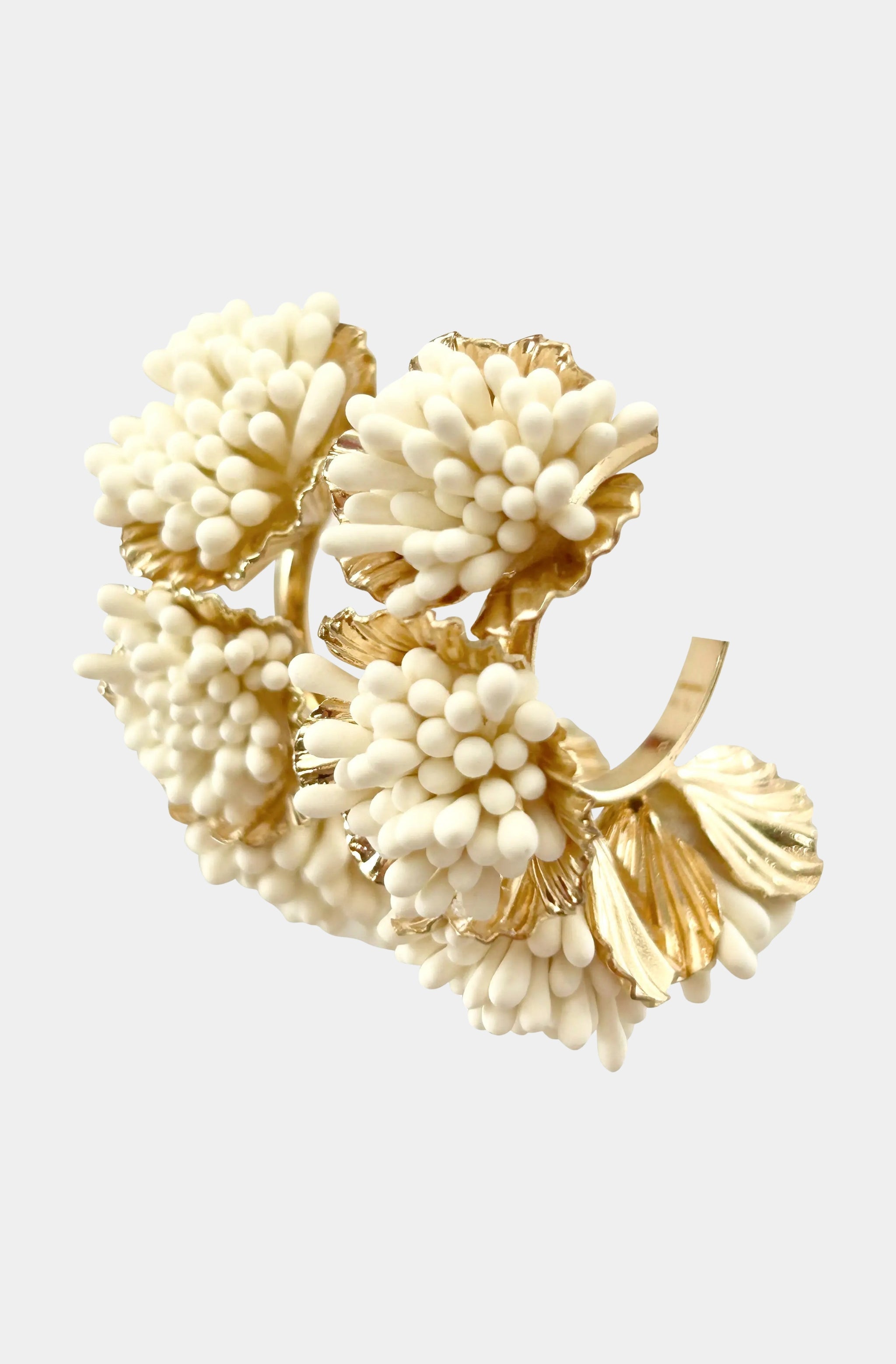 Maxine Floral Hoop Earring