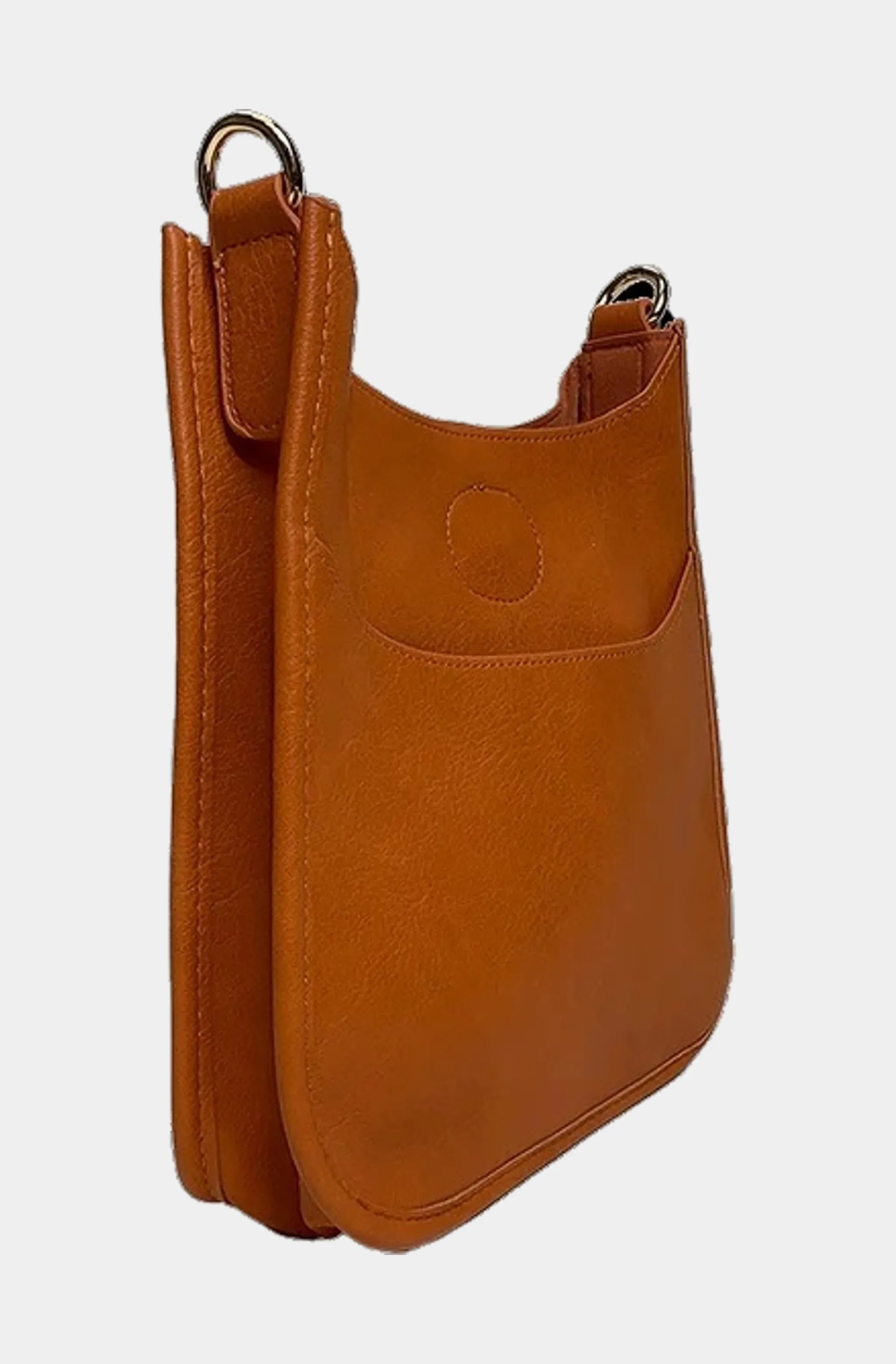 Mini Vegan Leather Messenger Bag