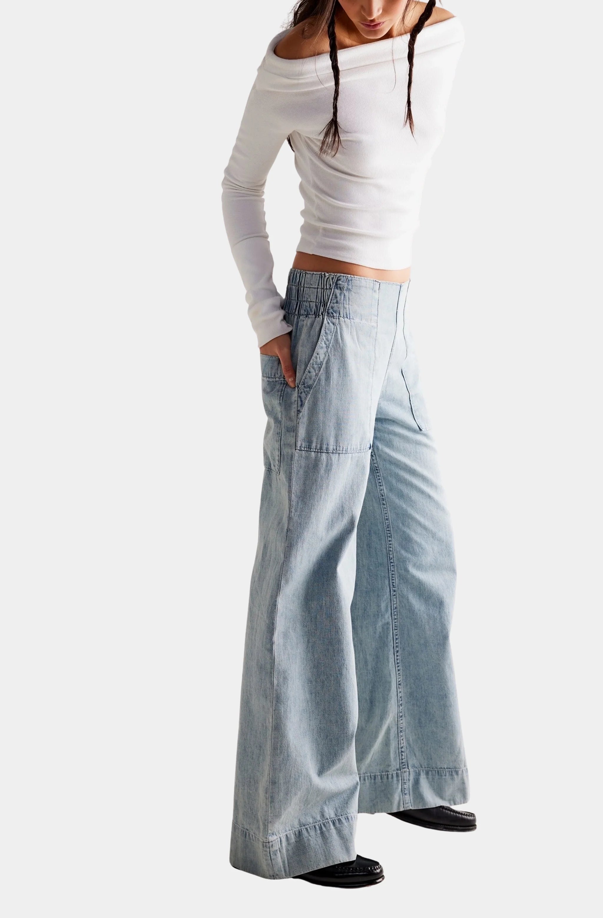 Breezy Denim Pull On Jean