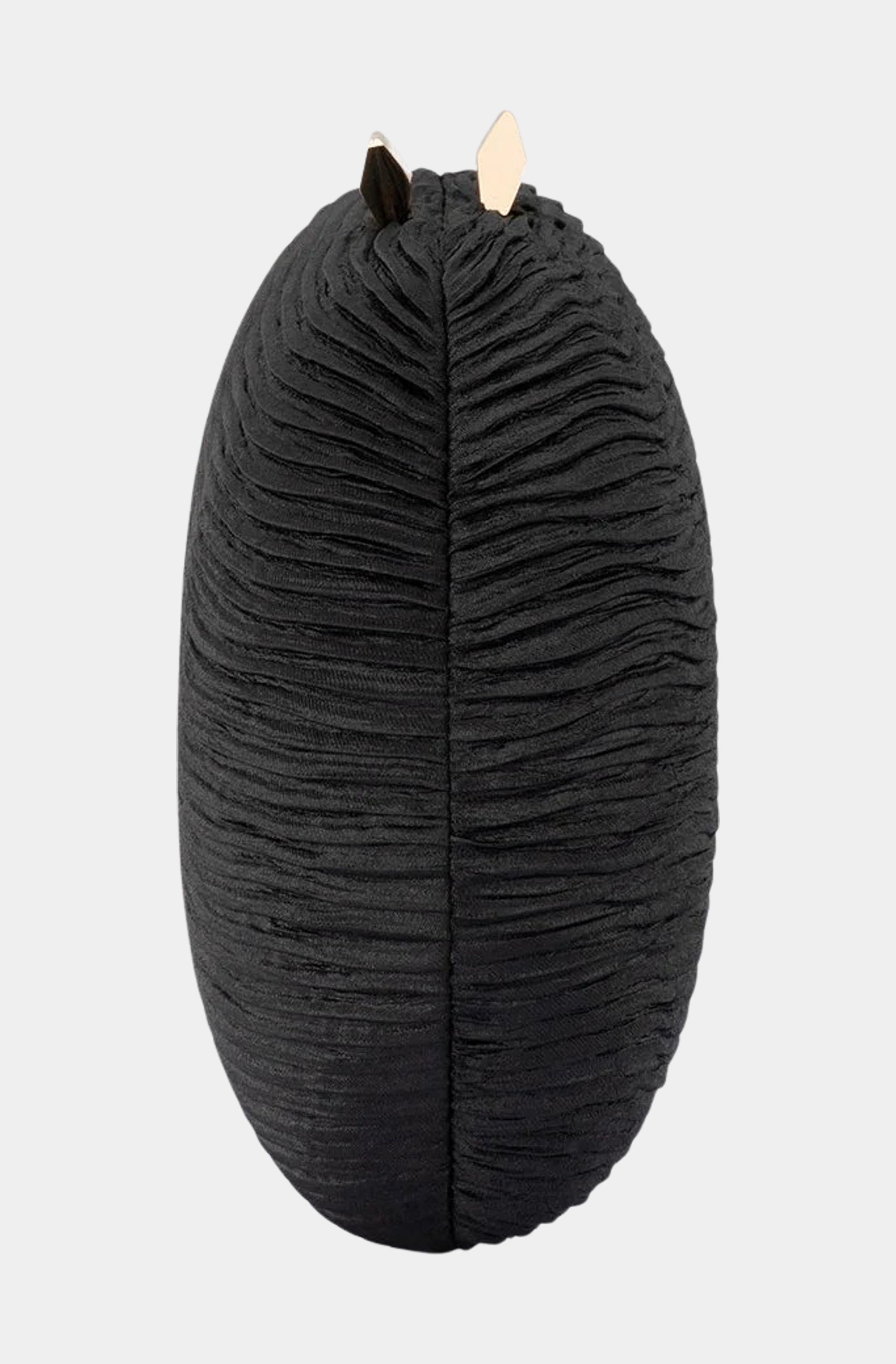 Natalie Pleated Oval Clutch