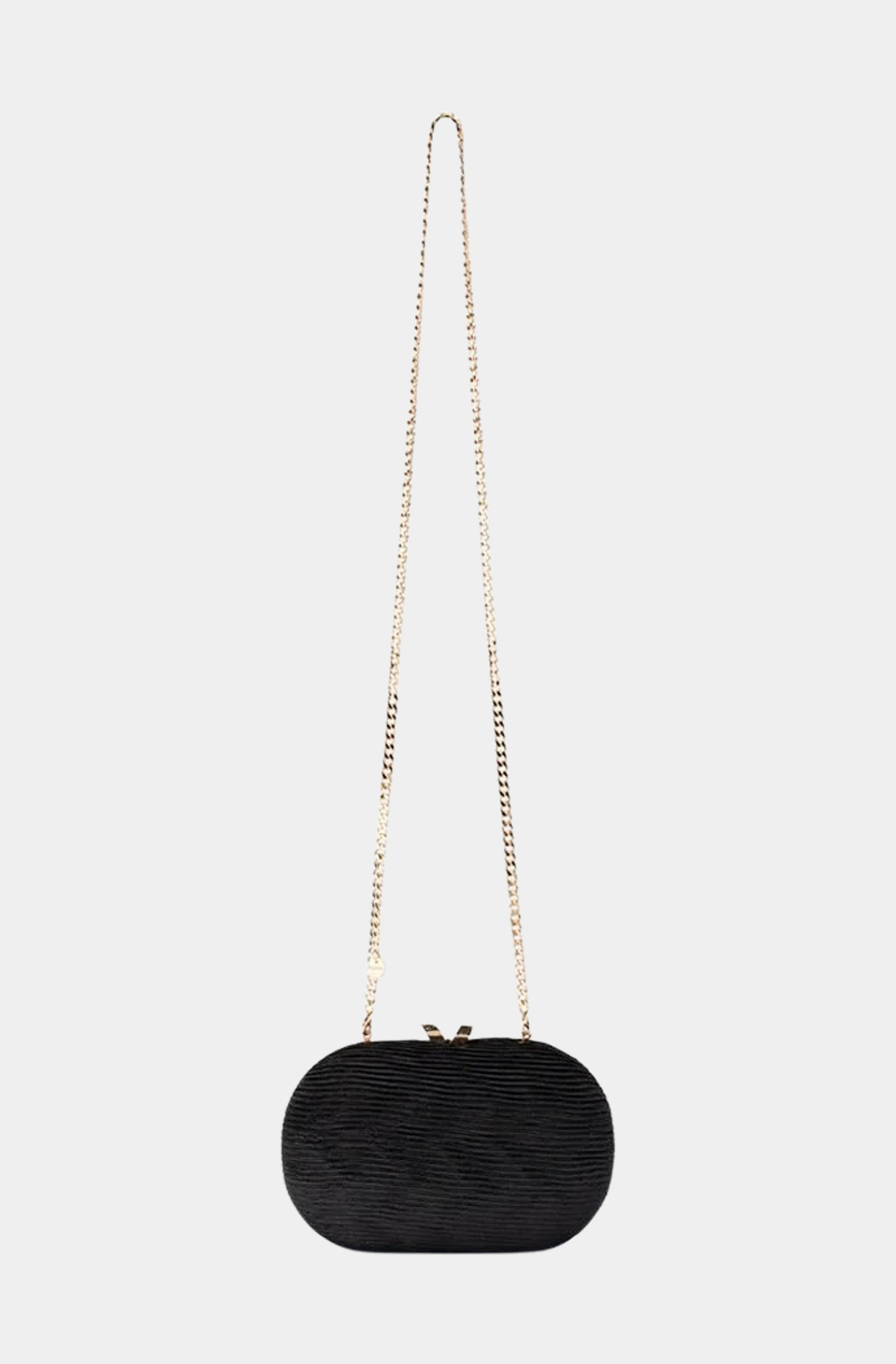 Natalie Pleated Oval Clutch