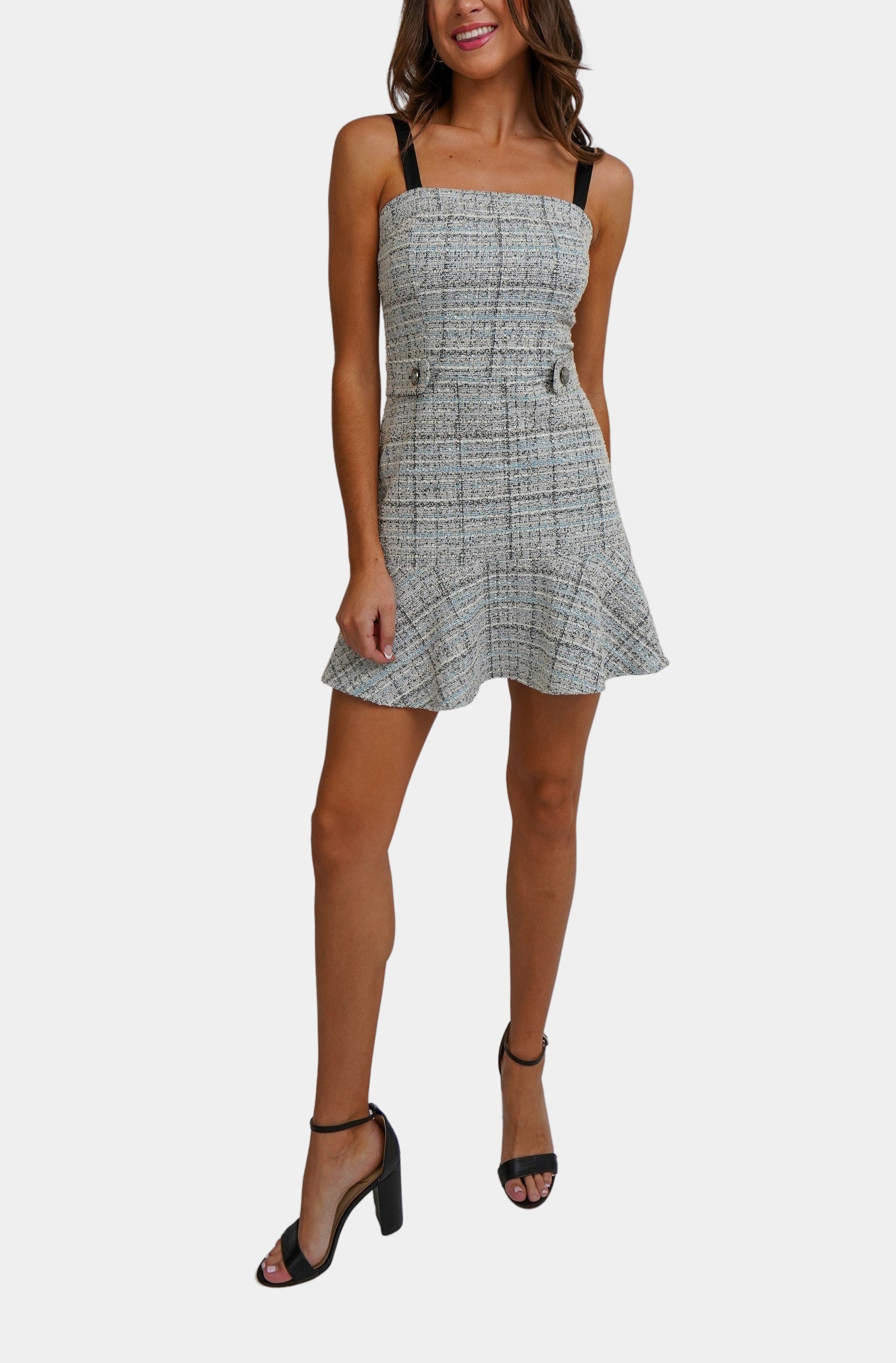 Audette Tweed Dress with Belt