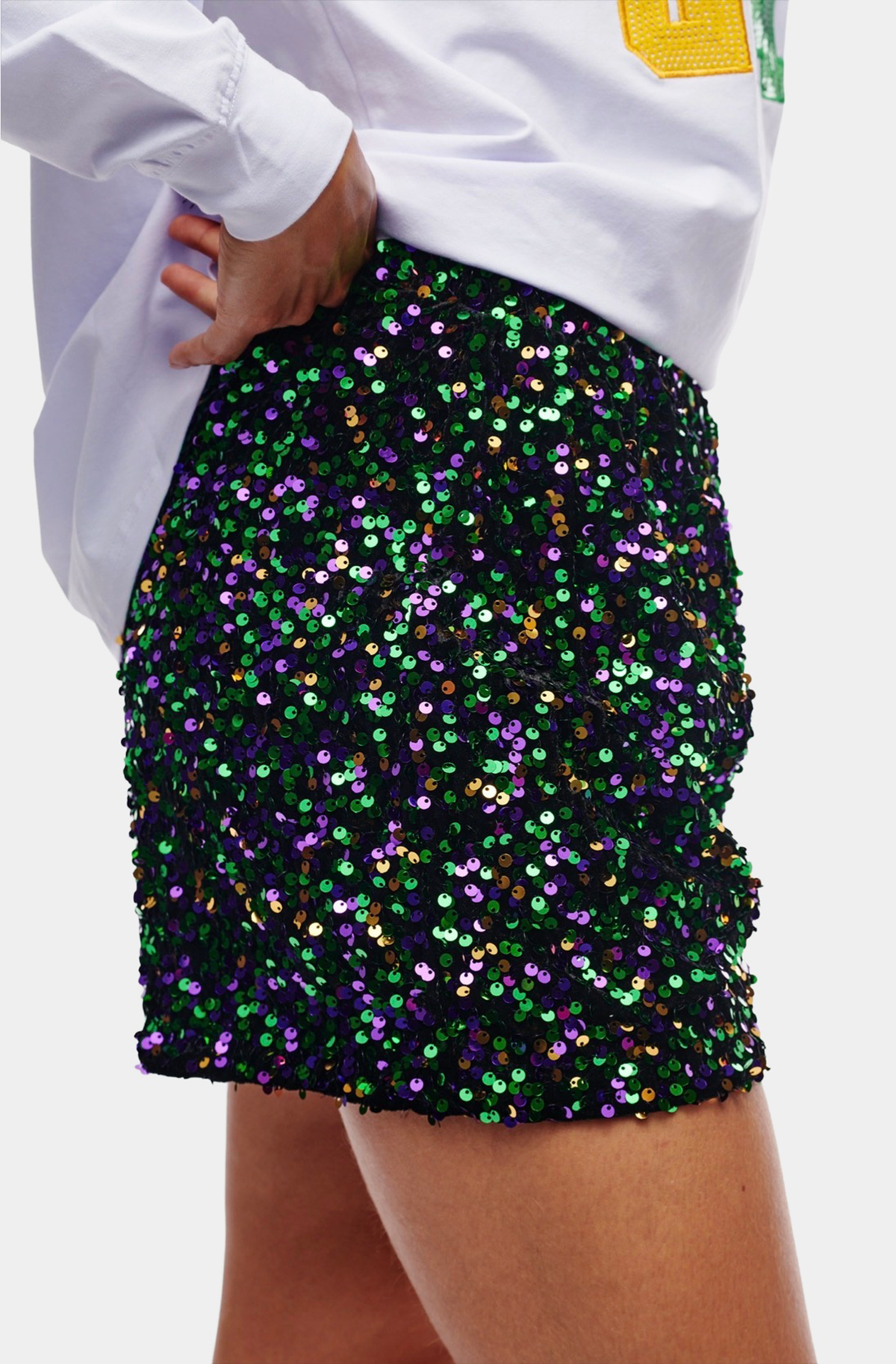 Mardi Gras Sequin Shorts