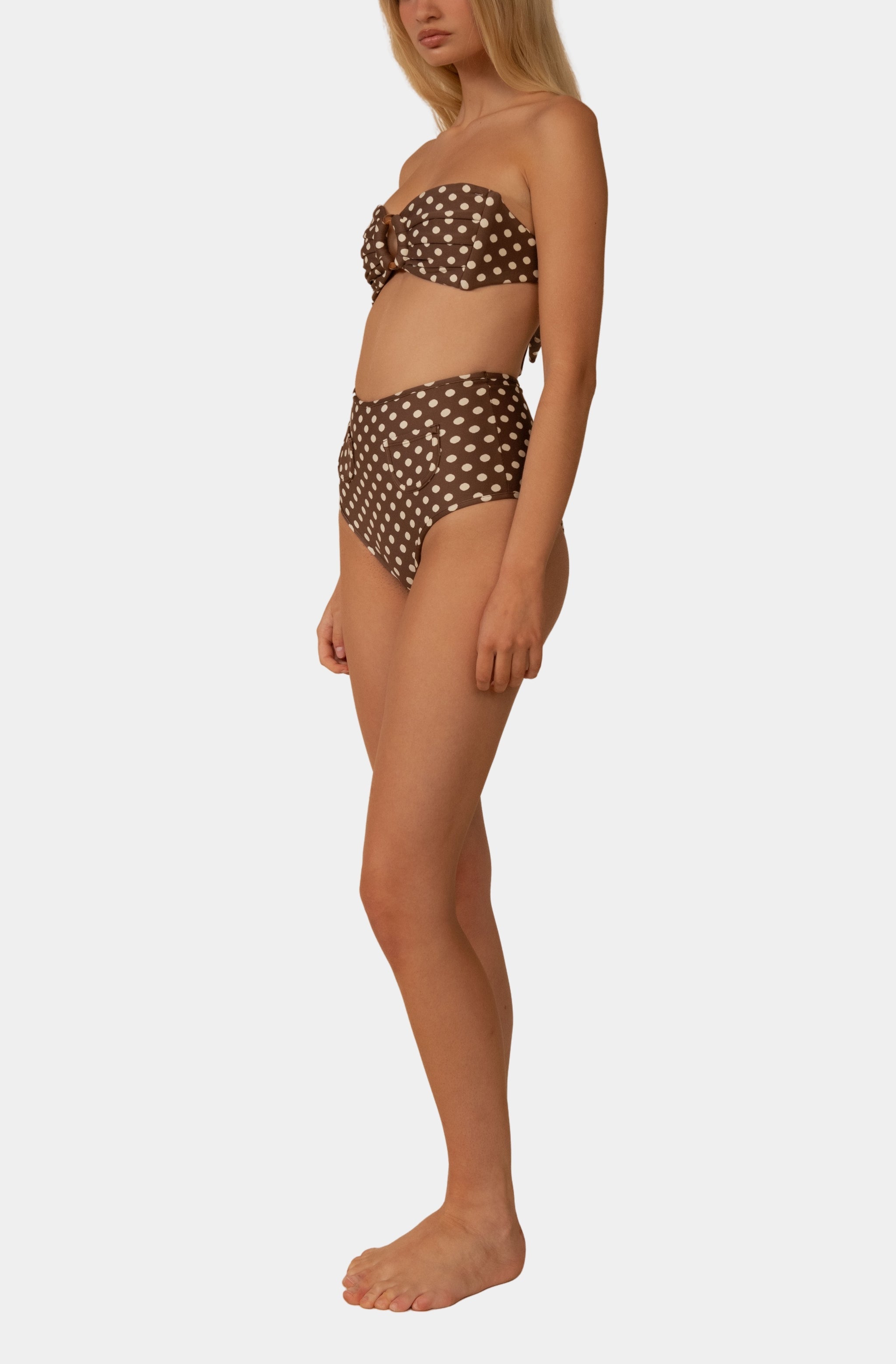Tori Ties Bandeau Bikini Top
