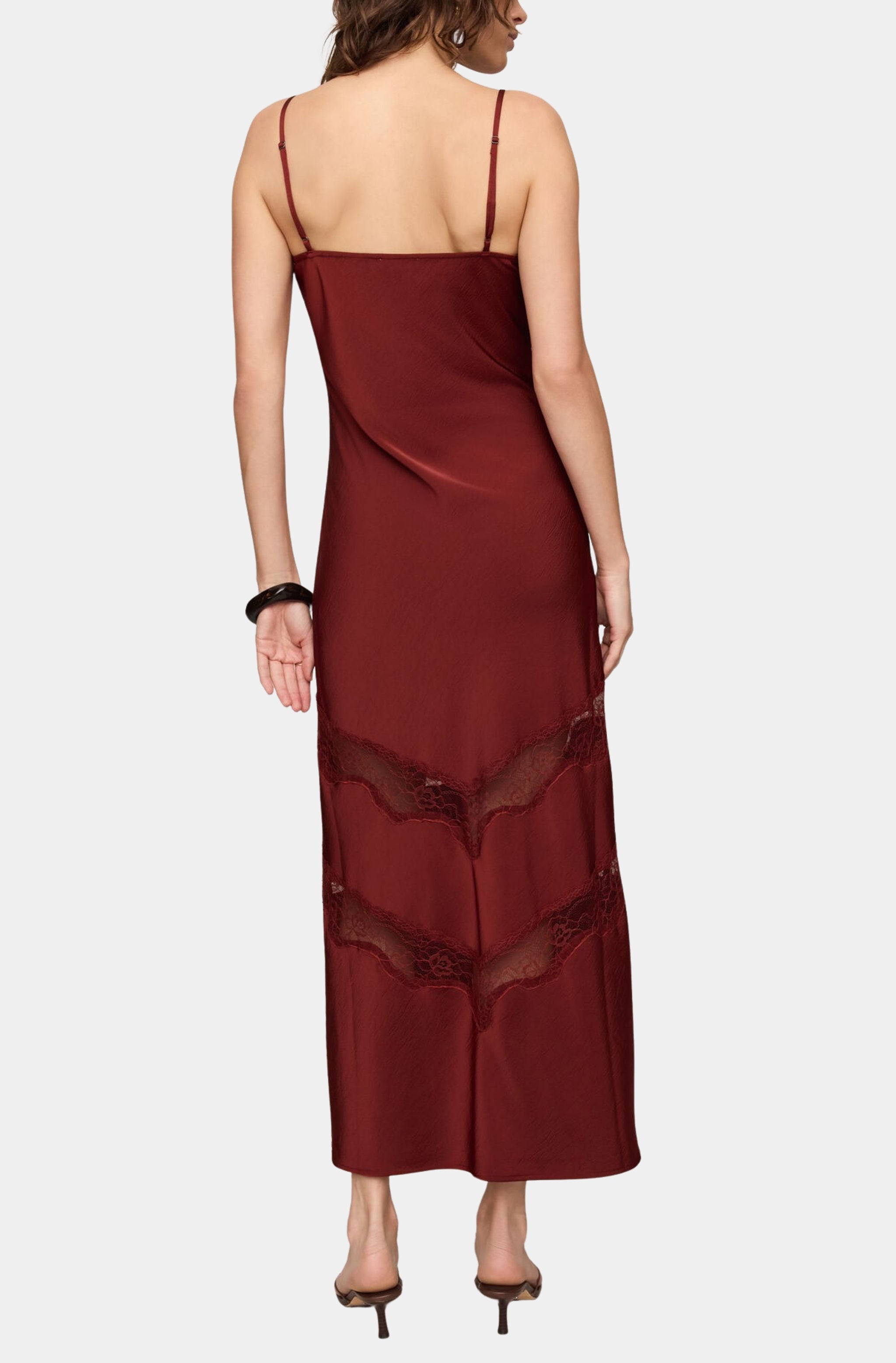 Bruna Lace Inset Midi Dress